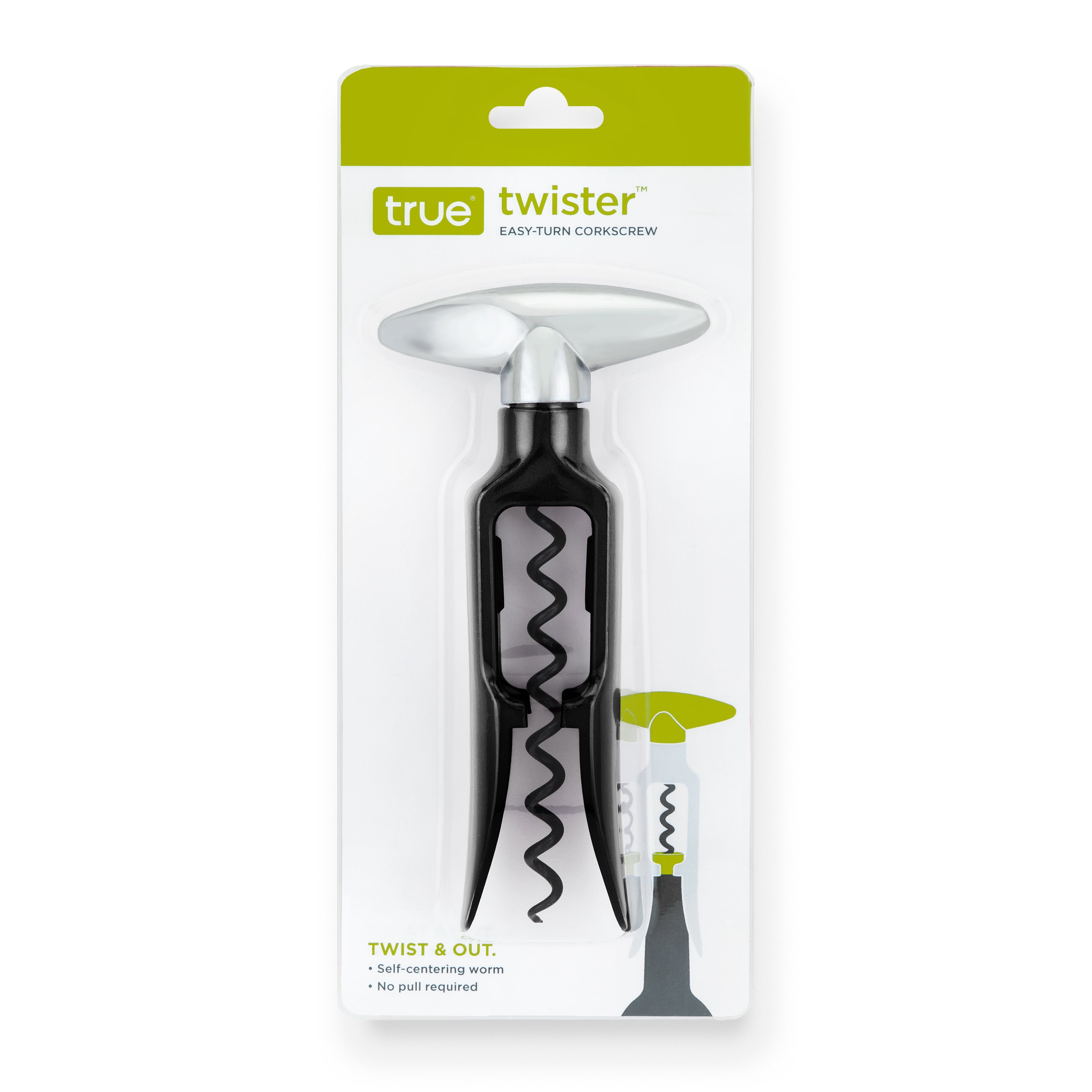 Twister Black Easy Turn Corkscrew