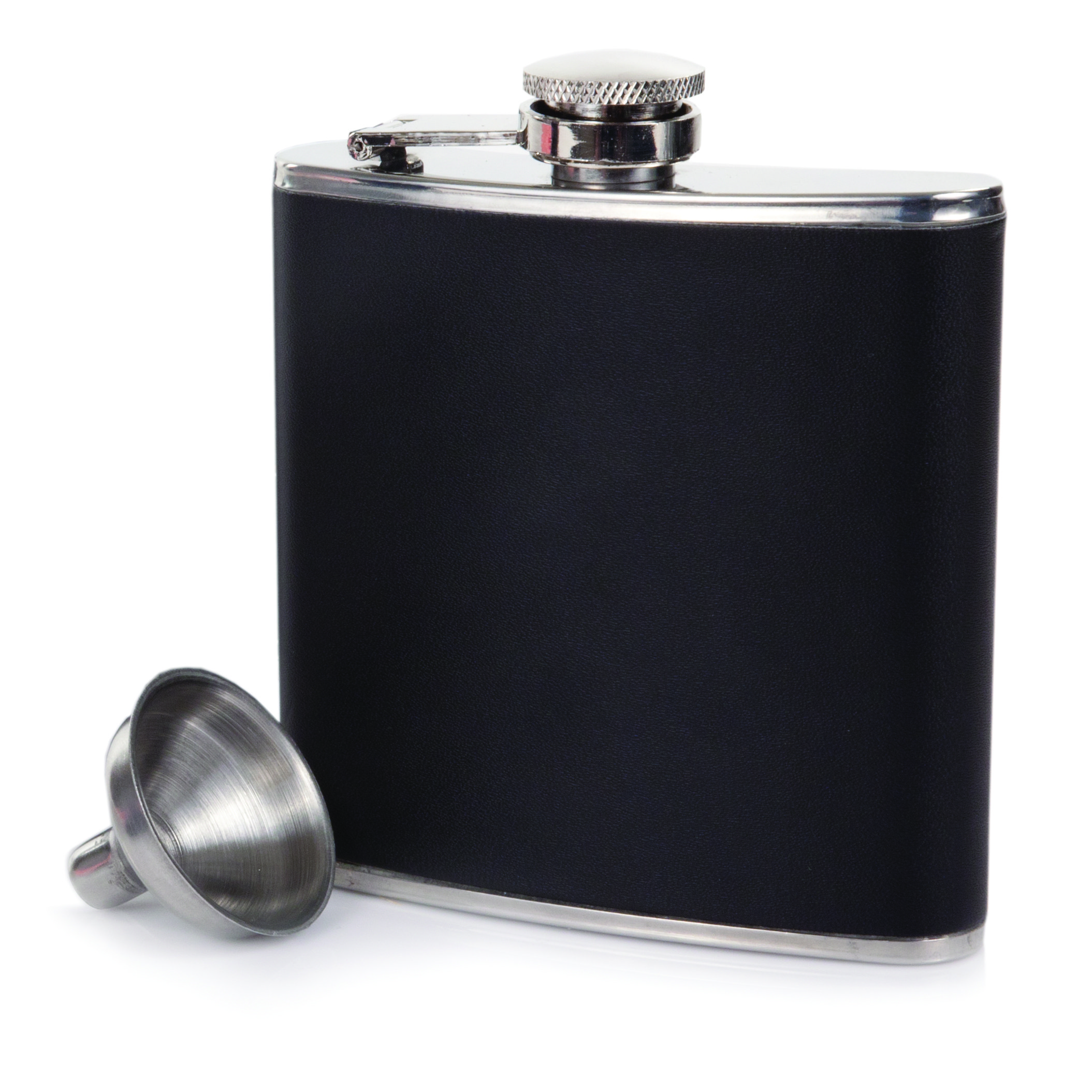 Monte Carlo: 6 oz Faux Leather Flask