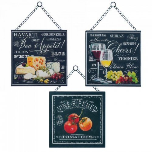 Bon Appetite Wall Decor---Set of 3