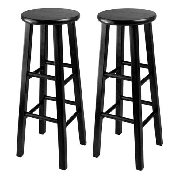 Pacey 29" Bar Stool Set---Black