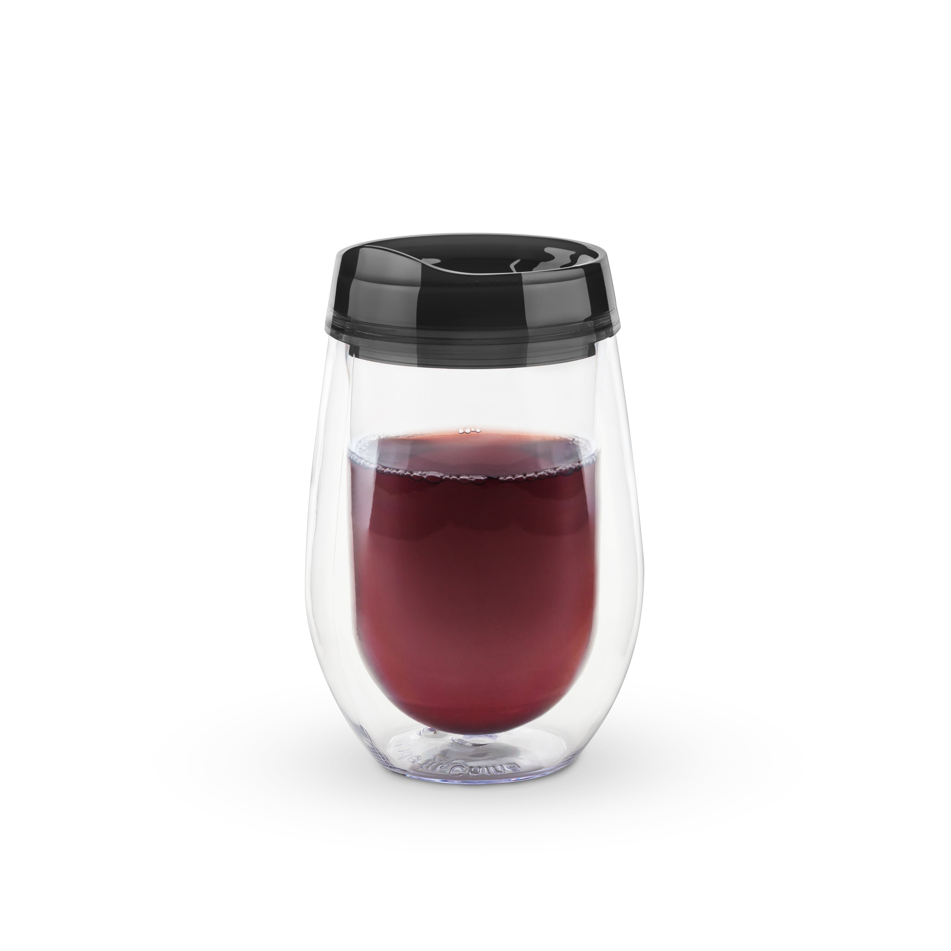 Traveler Double Walled Wine Tumbler in Grey by True