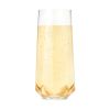 Raye Faceted Crystal Champagne Glass---Set of 2