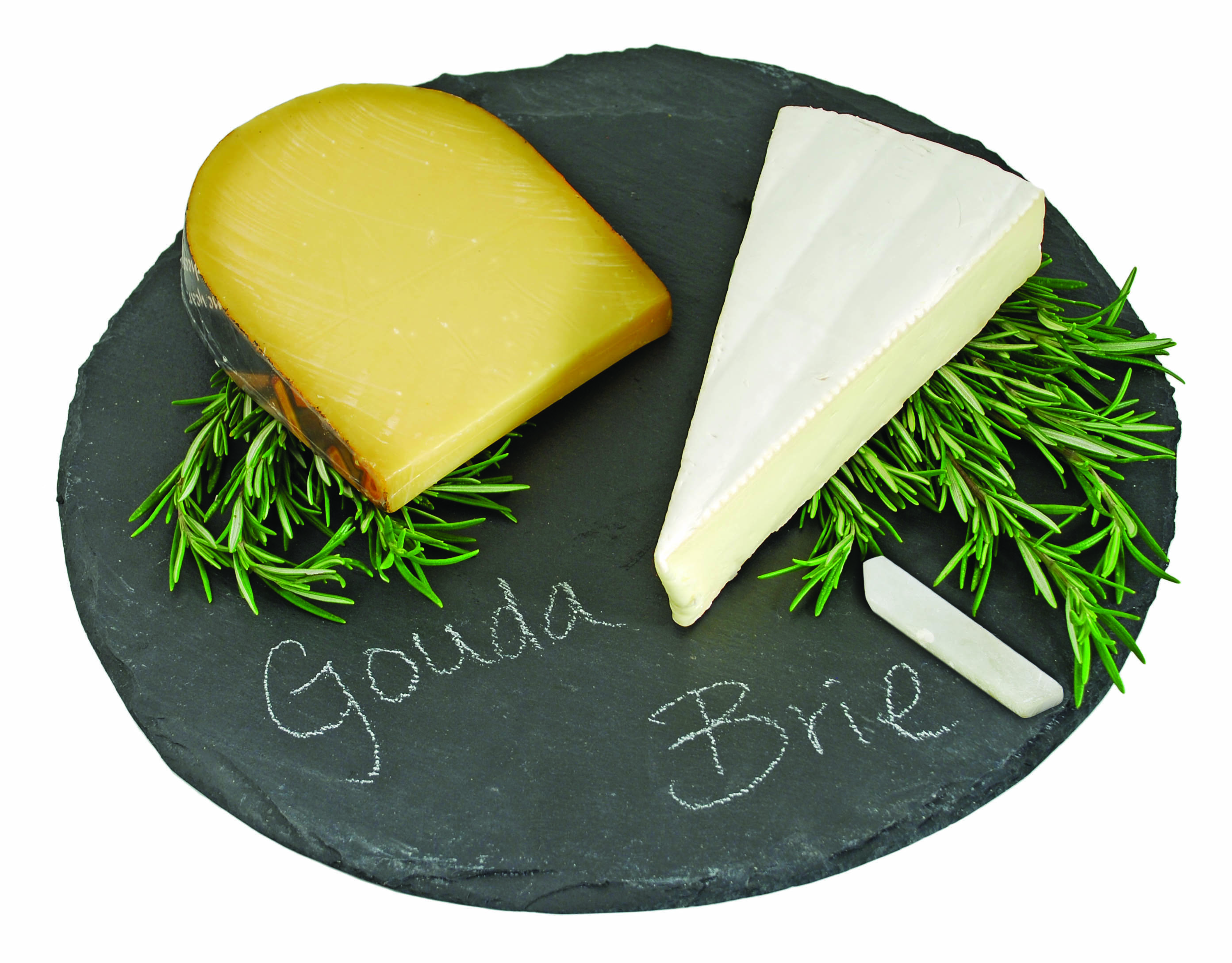 Country Home: Circle Slate Cheese Board