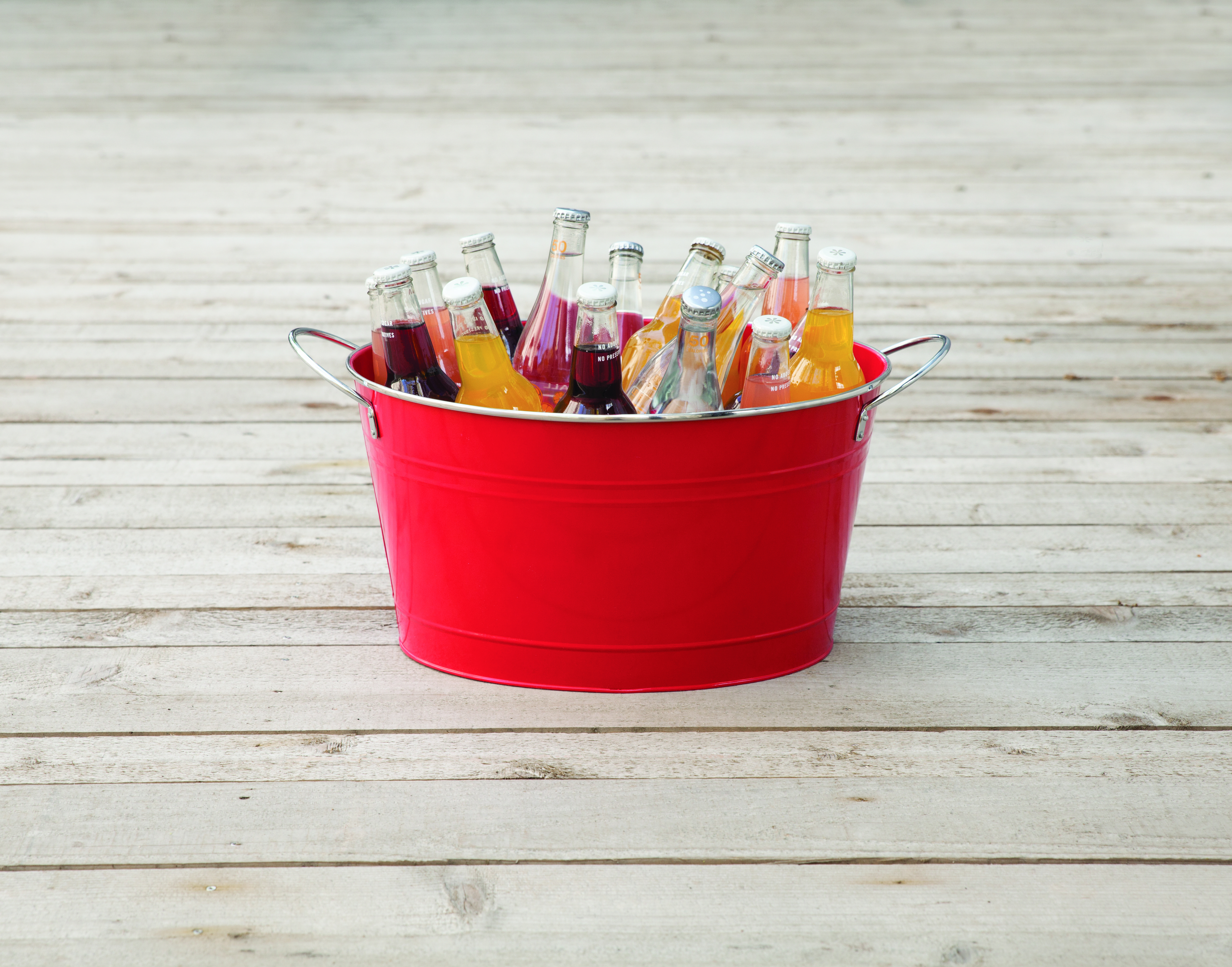 Country Home: Big Red Galvanized Tub