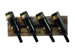 Rustic Farmhouse: Metal & Wood Wine Rack
