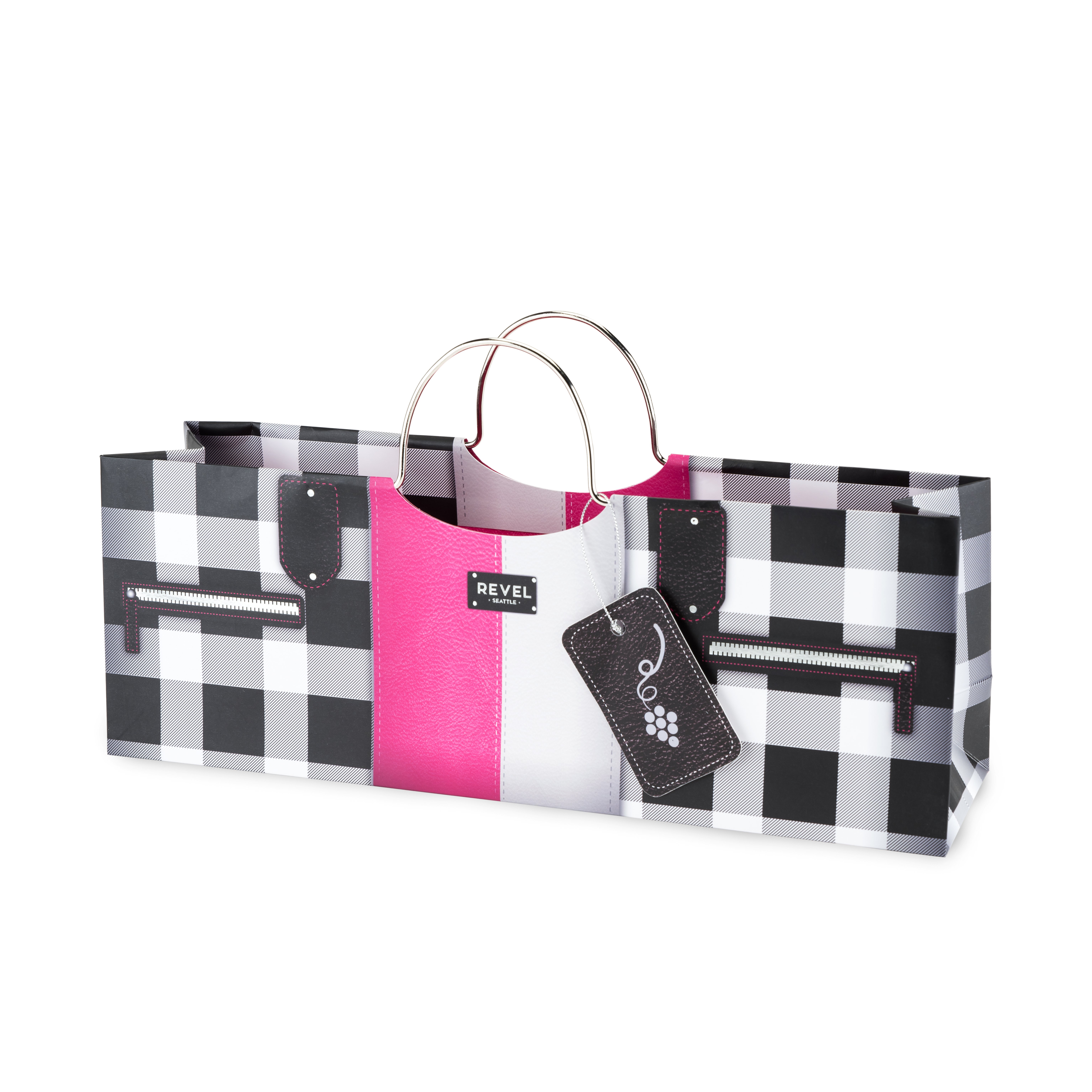 Black and Pink Fashion Wine Purse