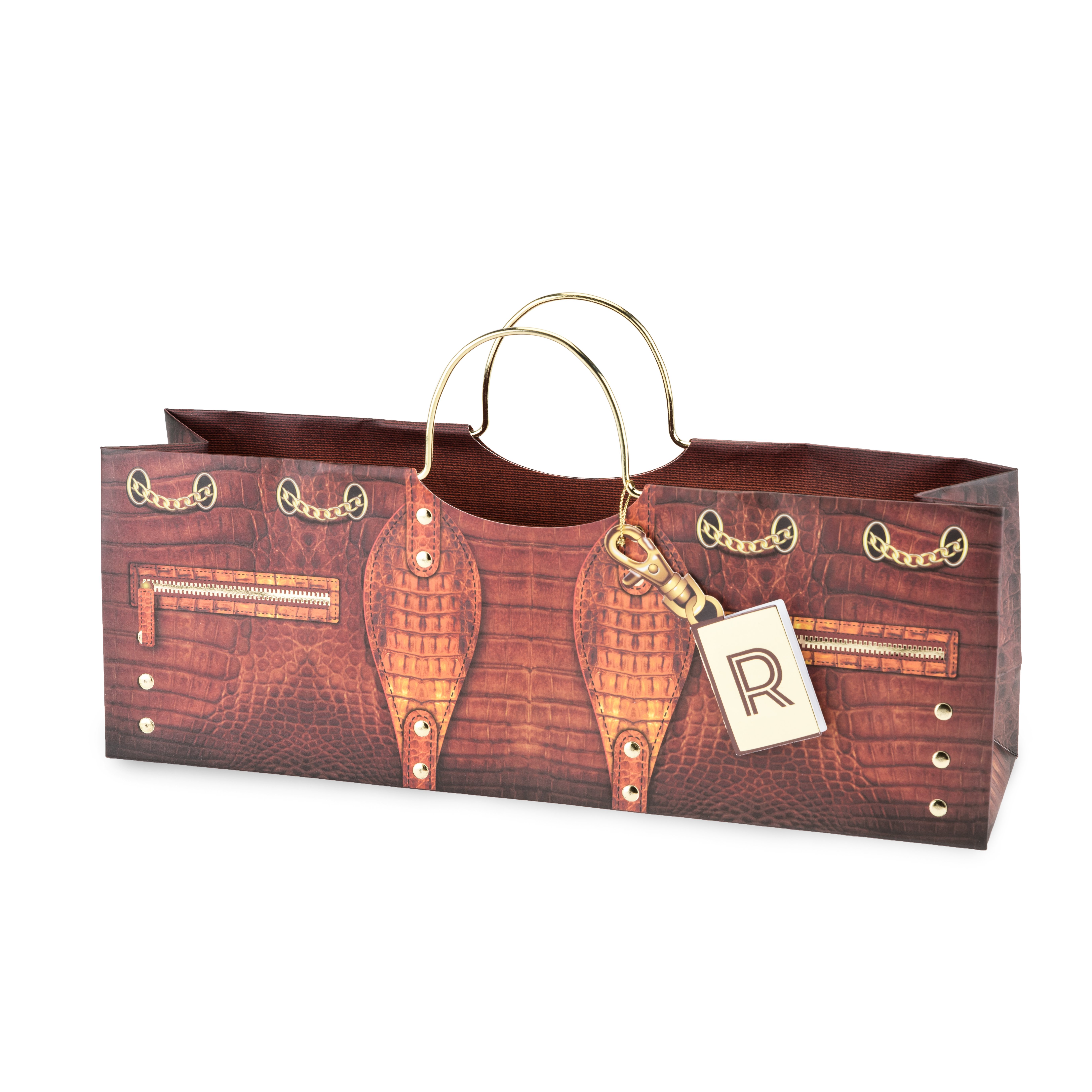 Croc Wine Purse Bag