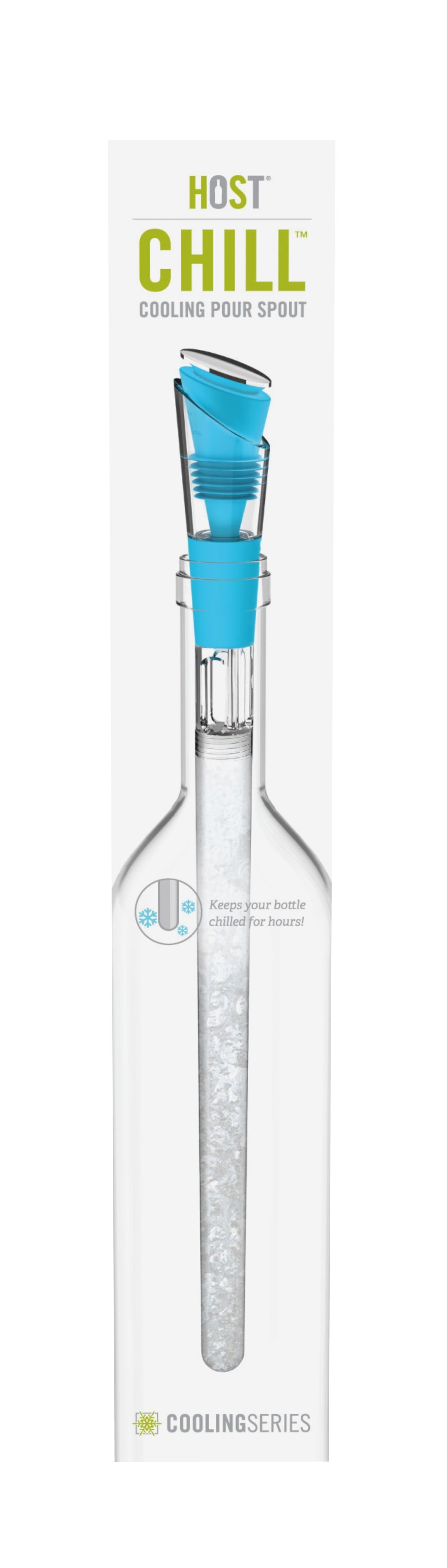 CHILL Blue Cooling Pour Spout in Box by HOST