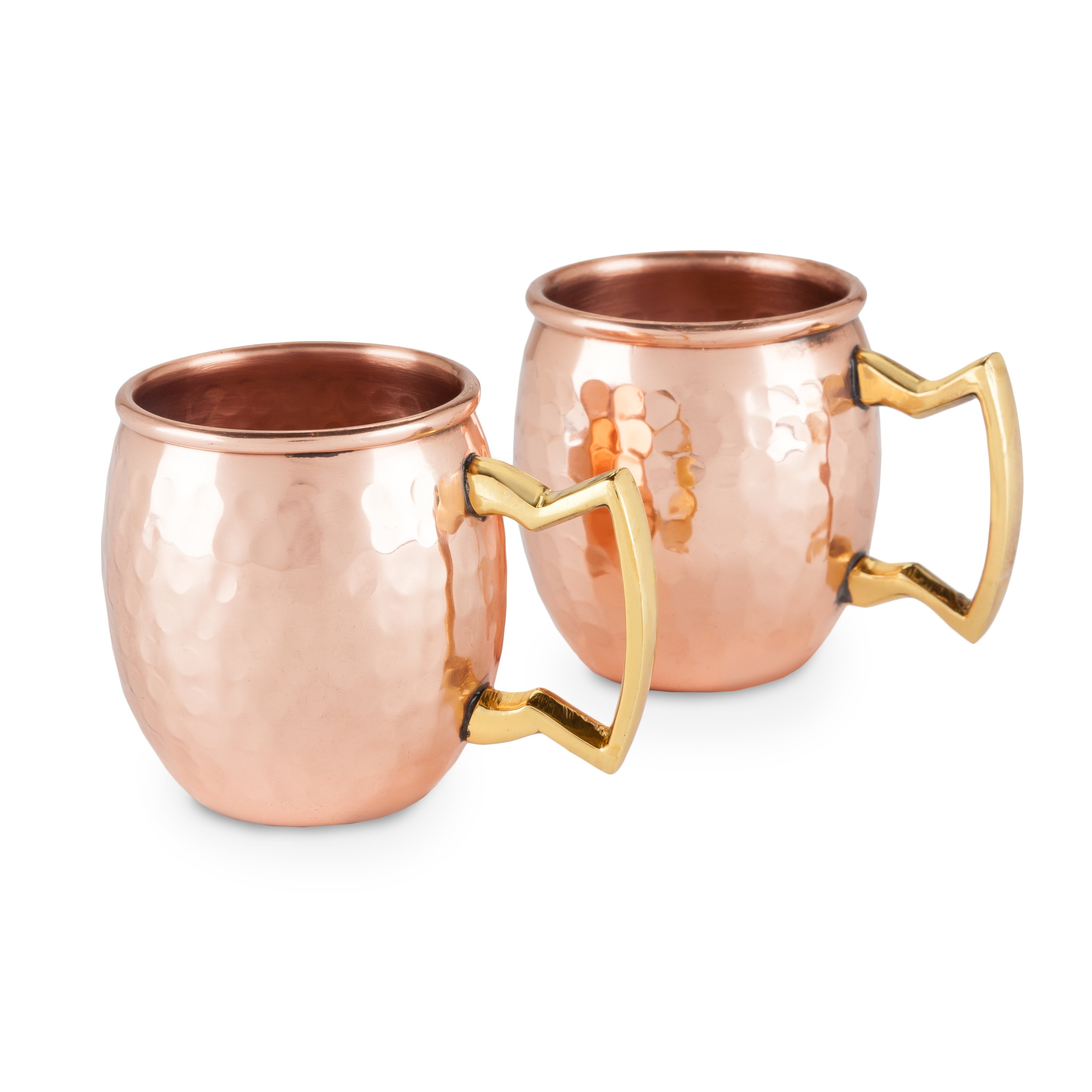 Old Kentucky Home Moscow Mule Hammered Copper Shot Mugs
