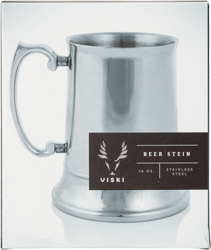Admiral Stainless Steel Beer Stein by Viski