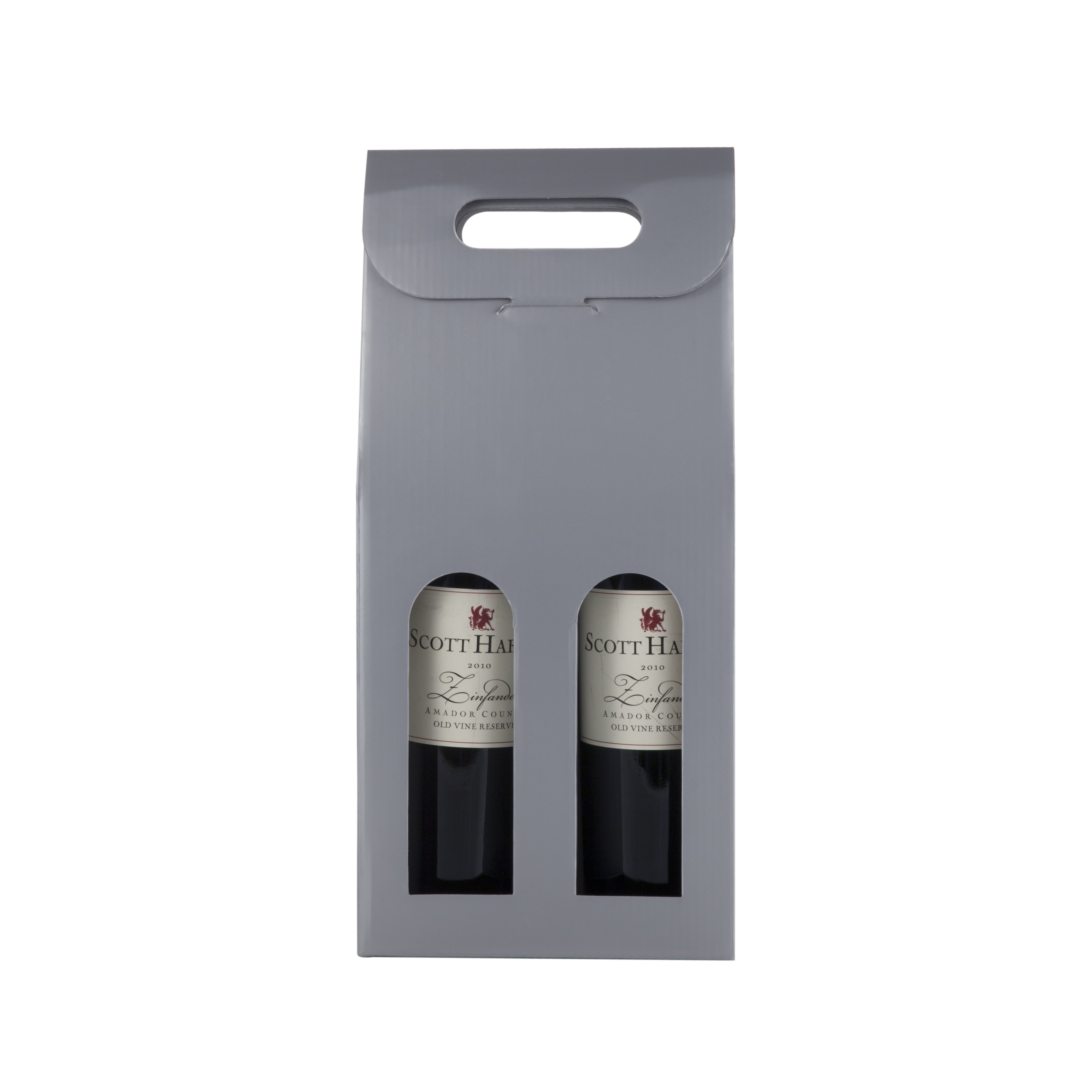 Marketplace: Silver 2-Bottle Carrier