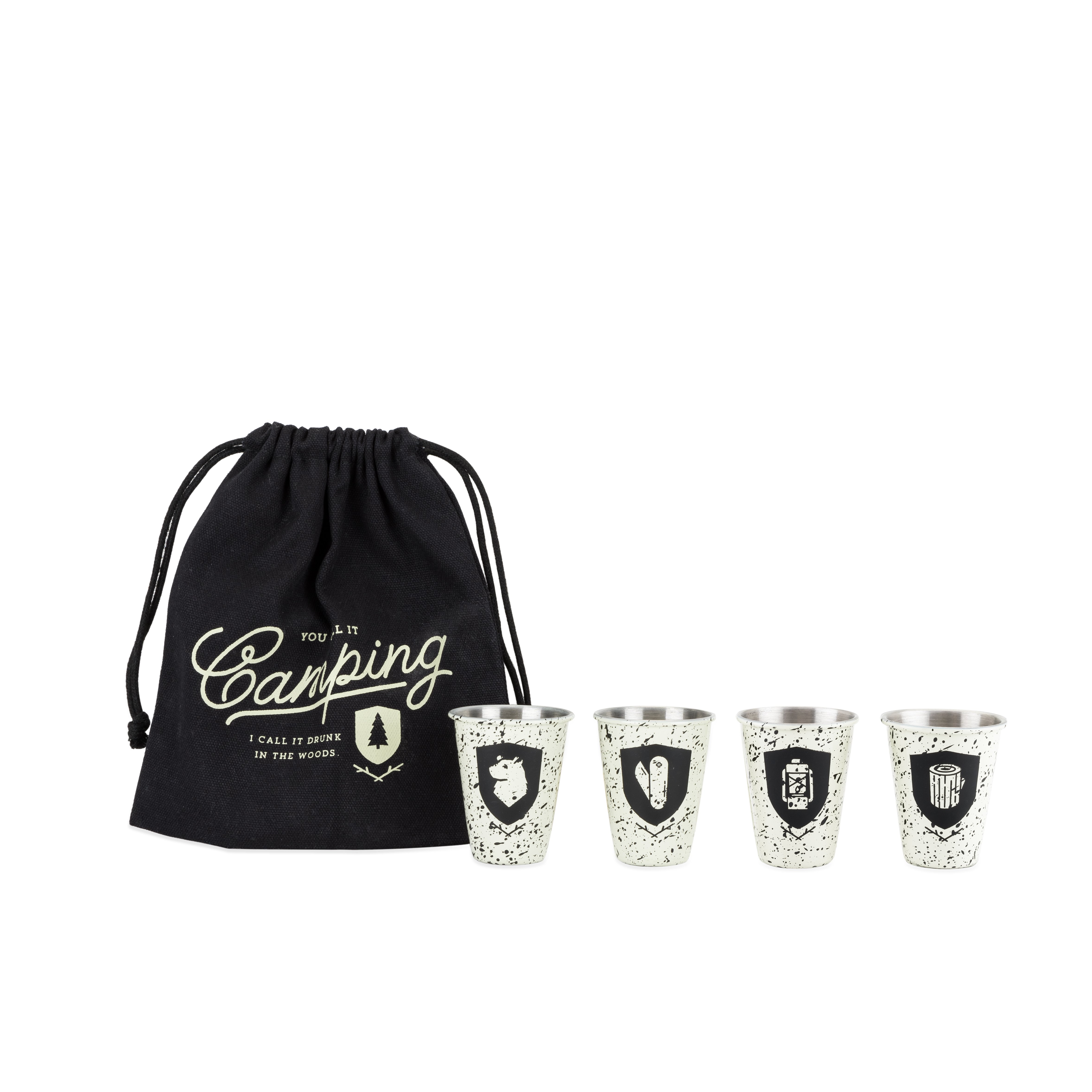Campfire Stainless Steel Shot Glass Set