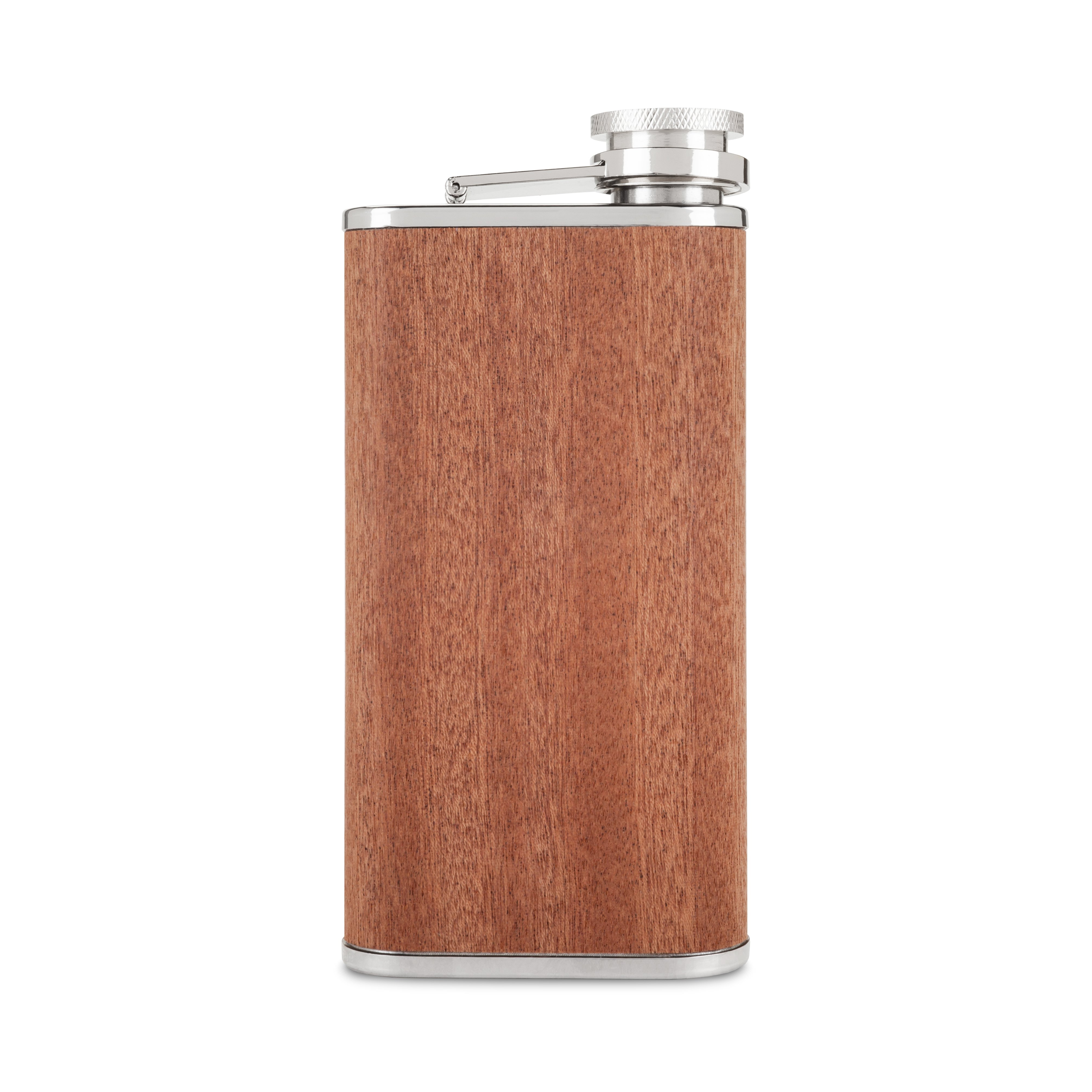Wood Veneer and Stainless Steel Flask by Foster and Rye