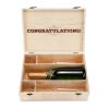 Marketplace Wooden Champagne Gift Box by Twine