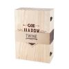 Marketplace Wooden Champagne Gift Box by Twine