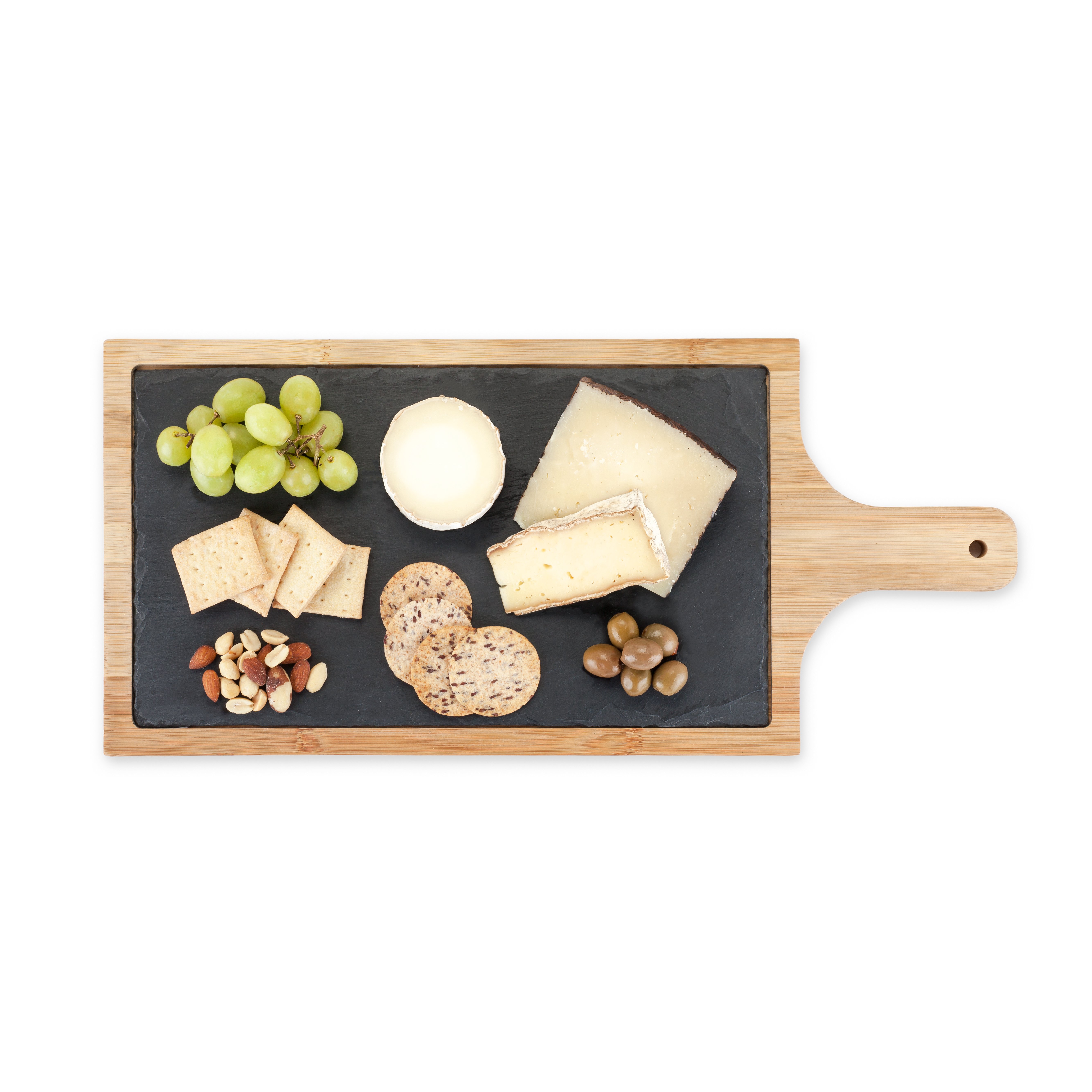 Trim Slate And Bamboo Cheeseboard by True
