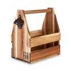 Acacia Wood Beer Caddy by Foster and Rye