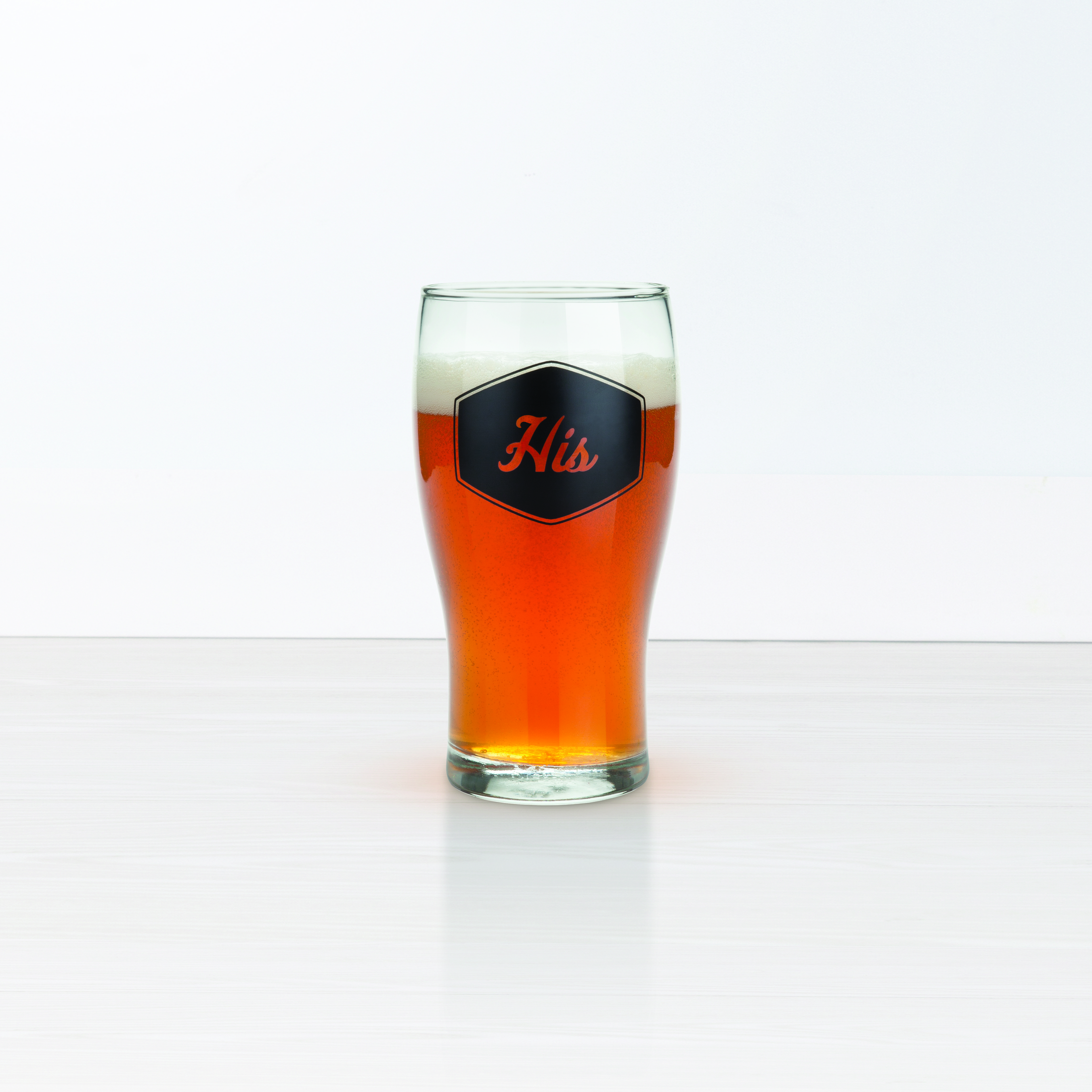 His Pub Glass by True