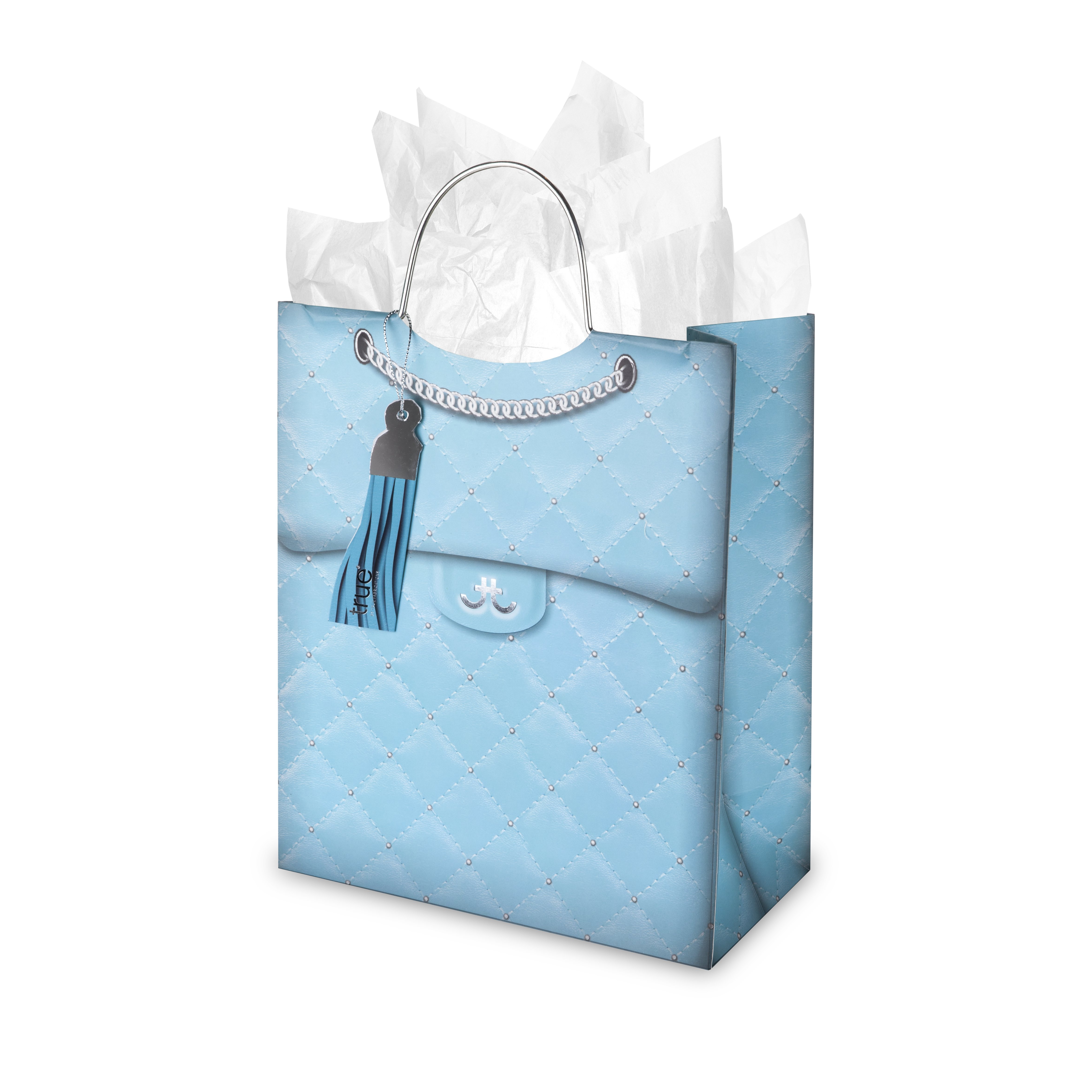 Turquoise Quilted Gift Bag