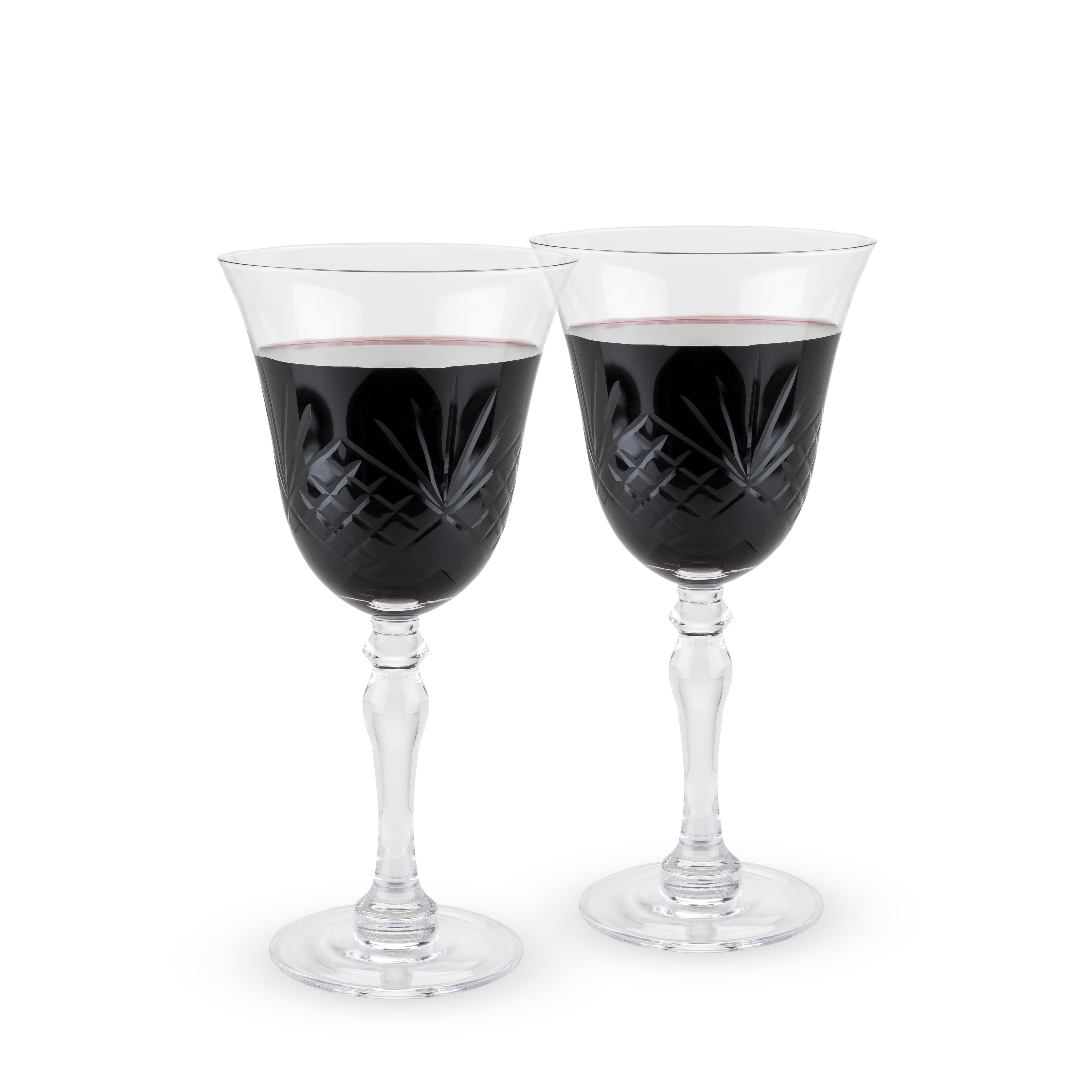 Chateau - Faceted Crystal Goblet by Twine