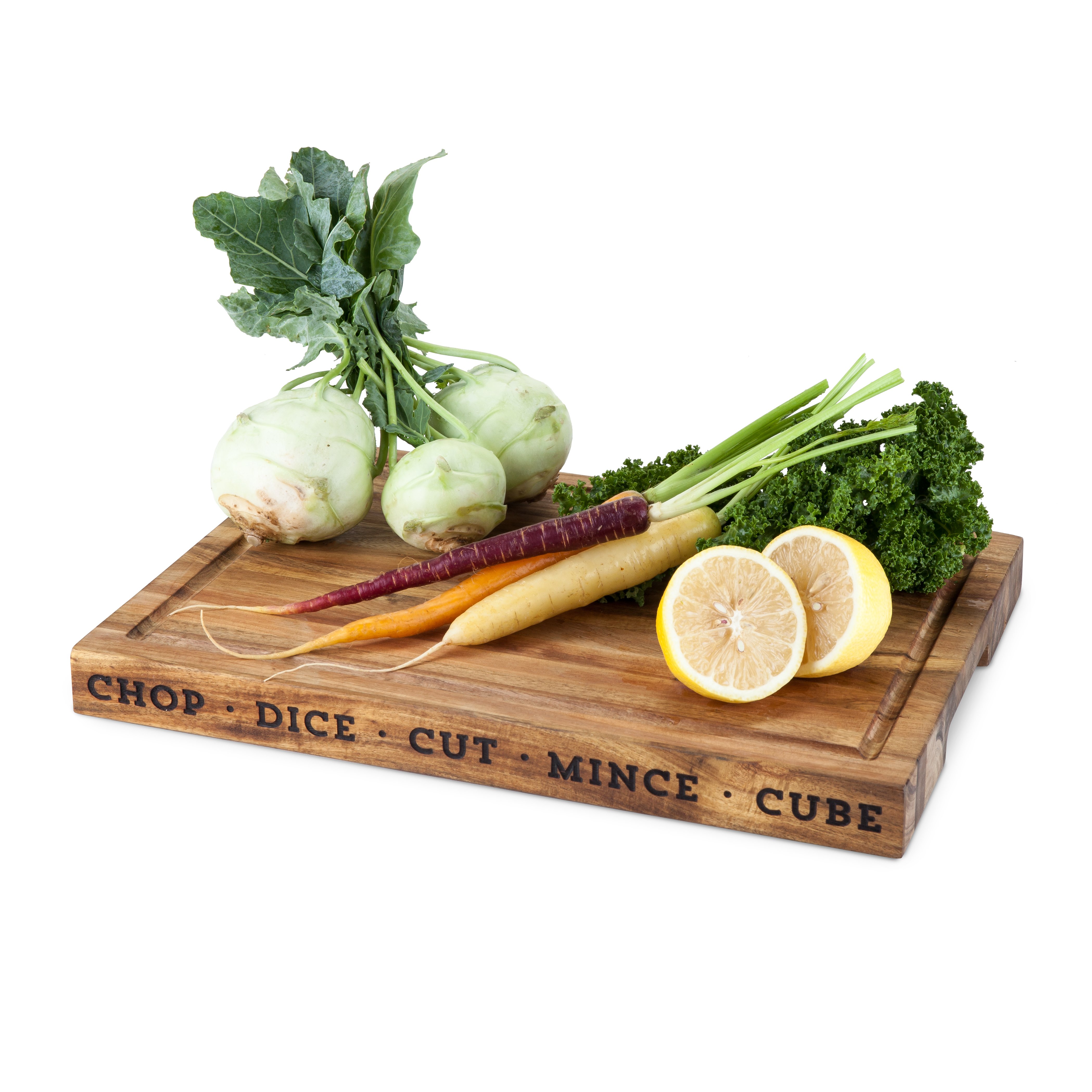 Rustic Farmhouse Acacia Wood Chopping Block by Twine