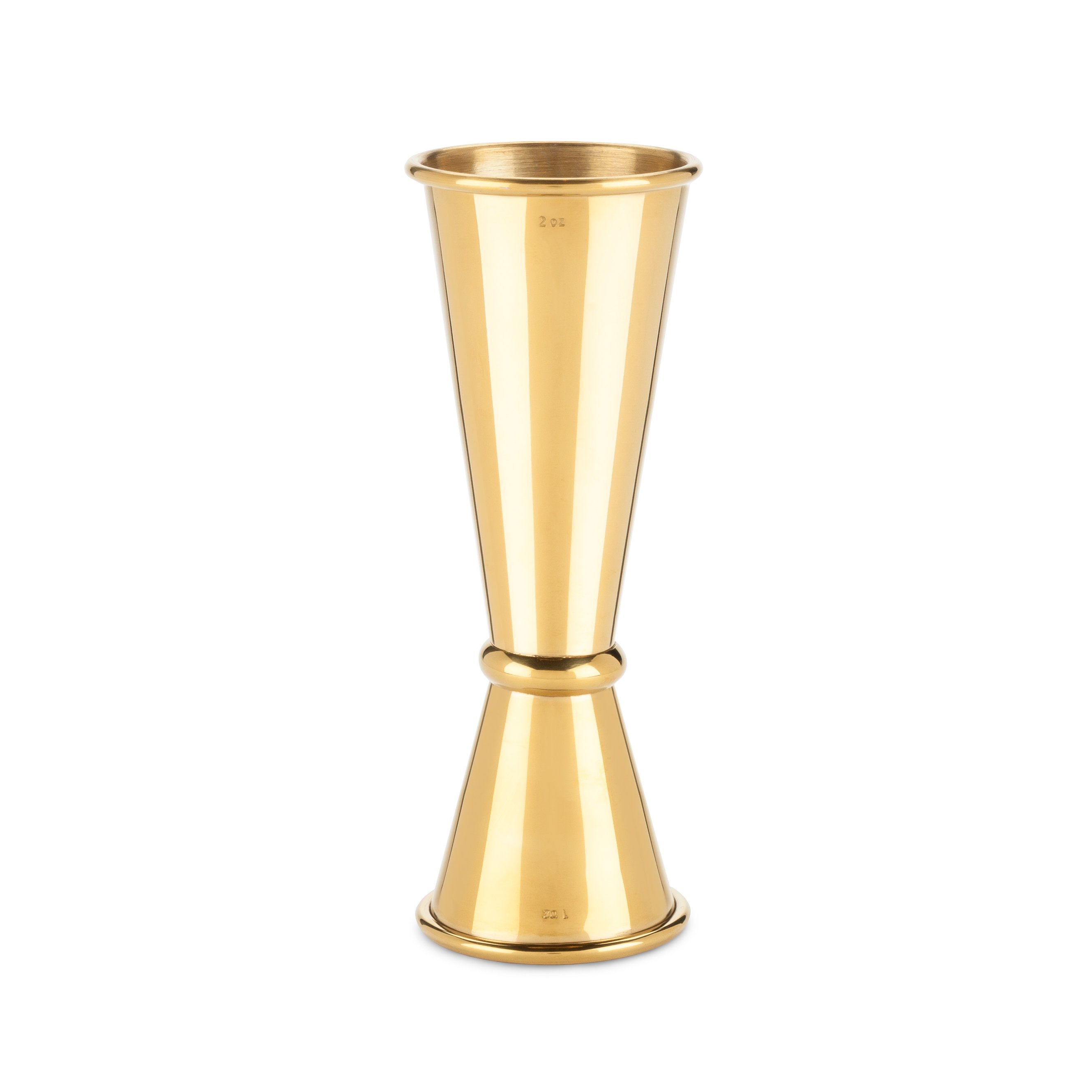 Belmont Large Japanese Style Gold "Makoto" Jigger by Viski