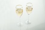 Belmont - Gold Rimmed Crystal White Wine Glasses (Set of 2)