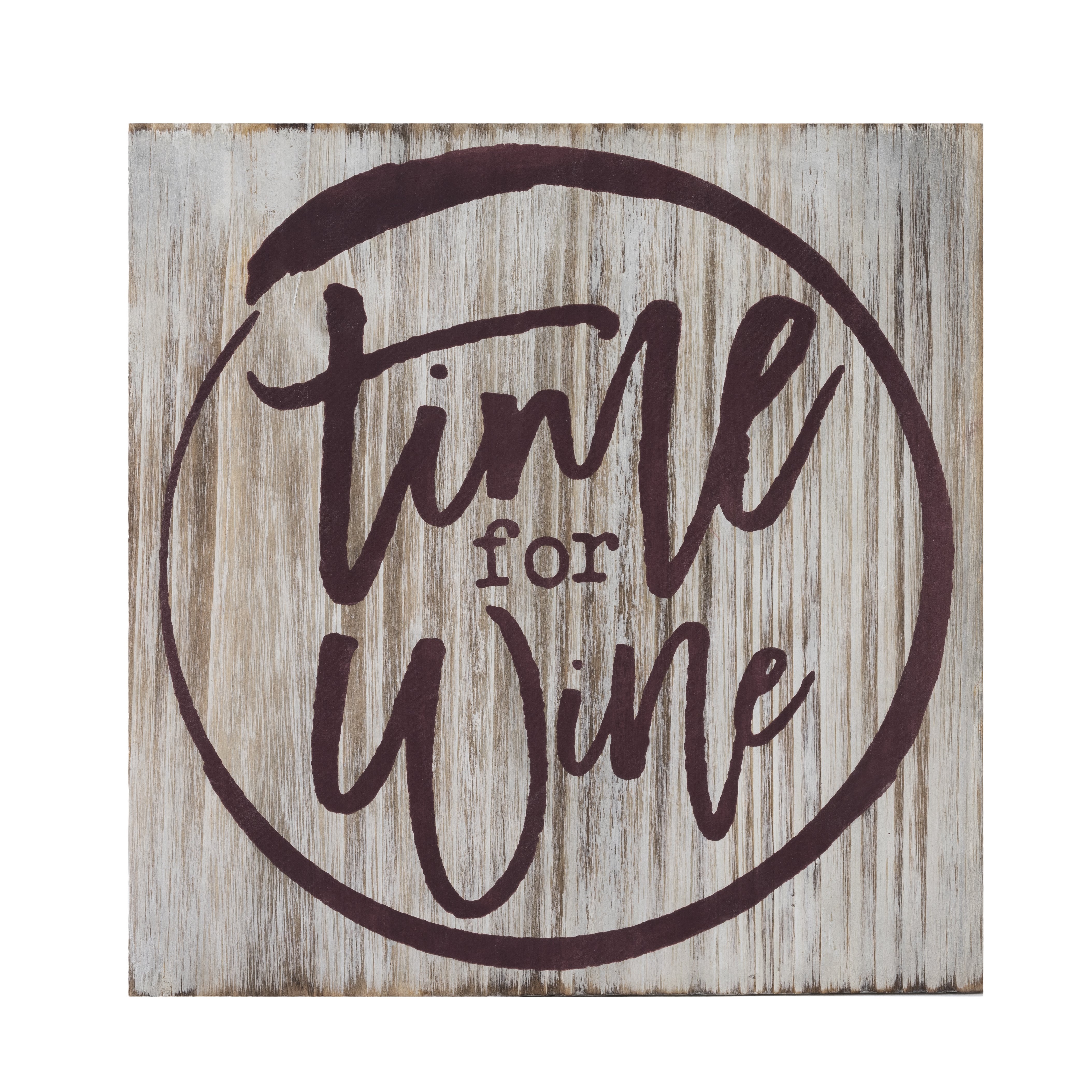 Grapevine: Time For Wine Decorative Plaque by Twine