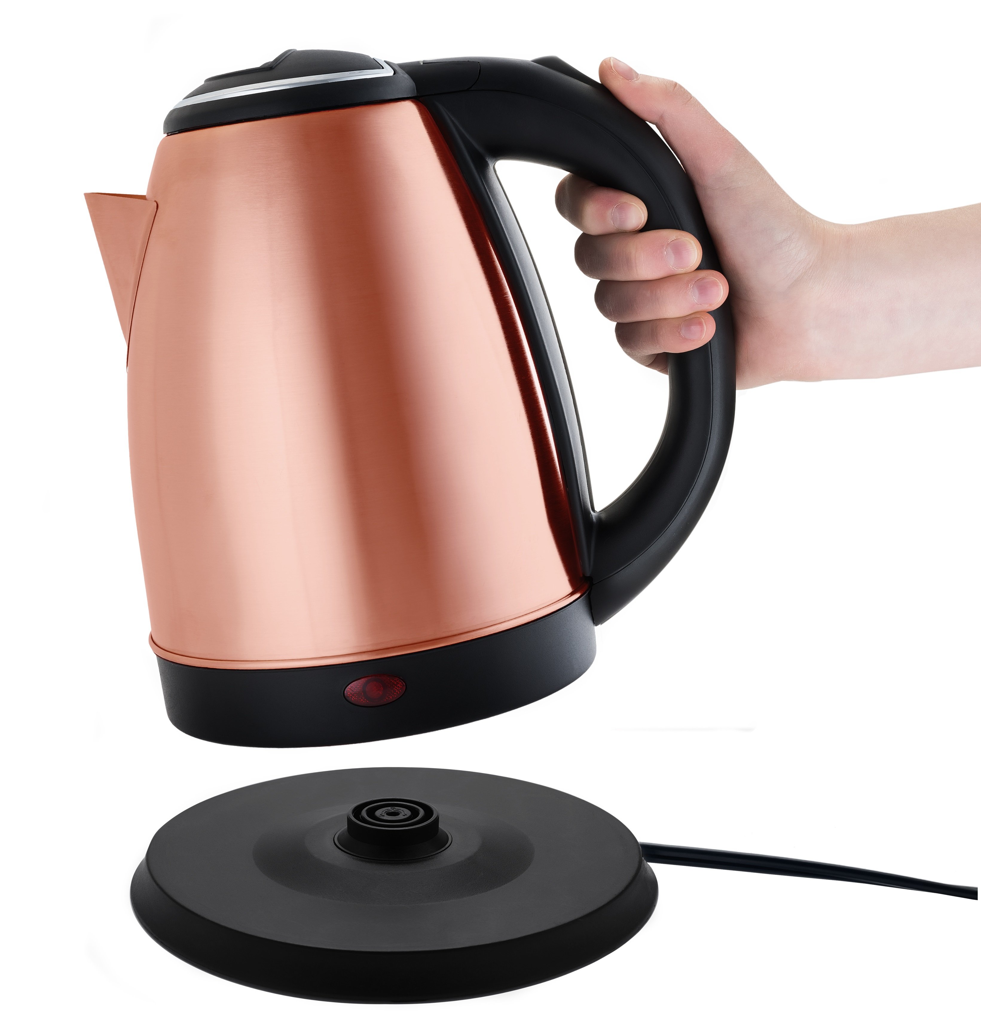 Parker Rose Gold Electric Tea Kettle by Pinky Up