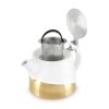 Harper Gold Dipped Ceramic Teapot & Infuser by Pinky Up