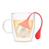 Weighted Tea Infuser & Base in Red by Pinky Up