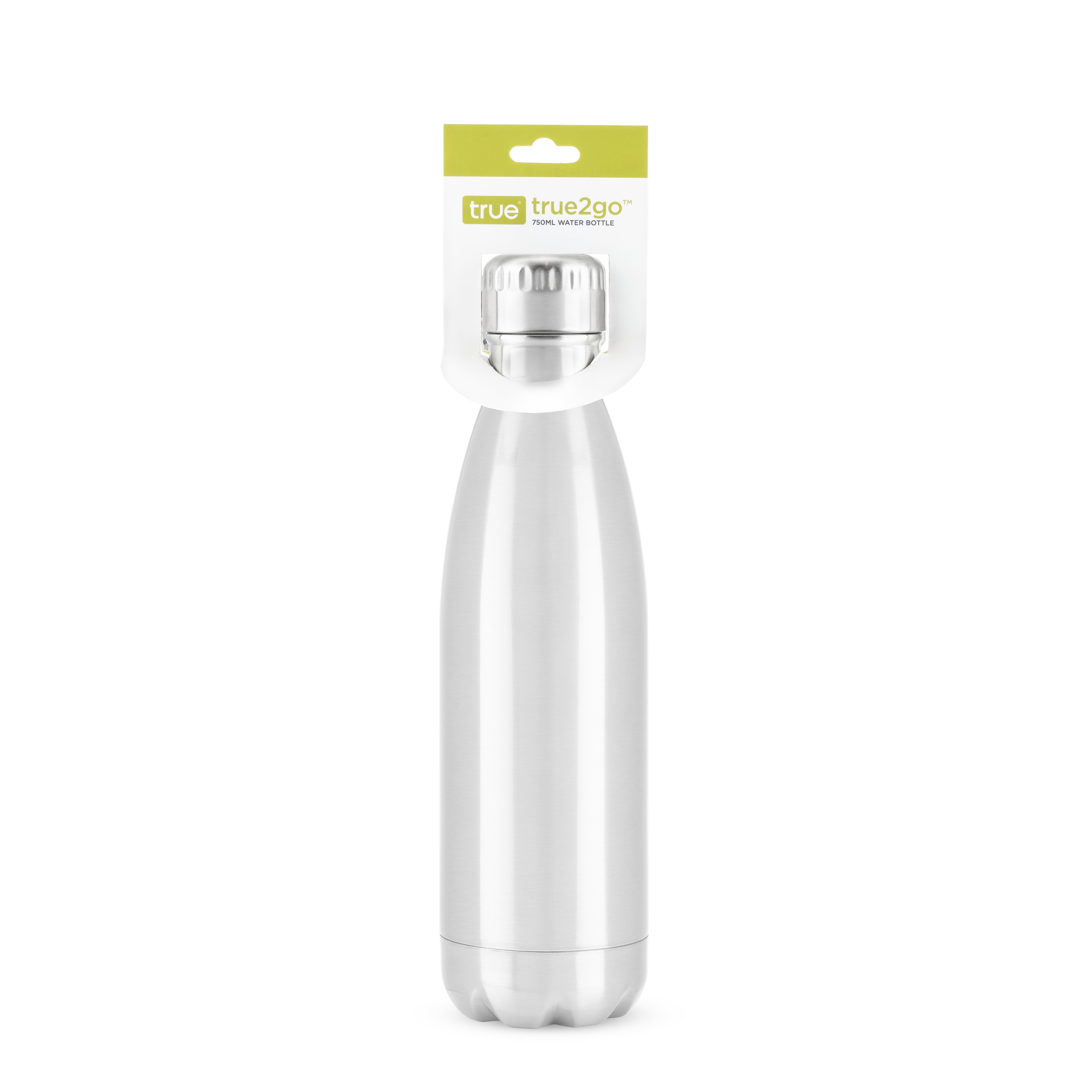 True2Go: 500ml Water Bottle in Stainless Steel by True