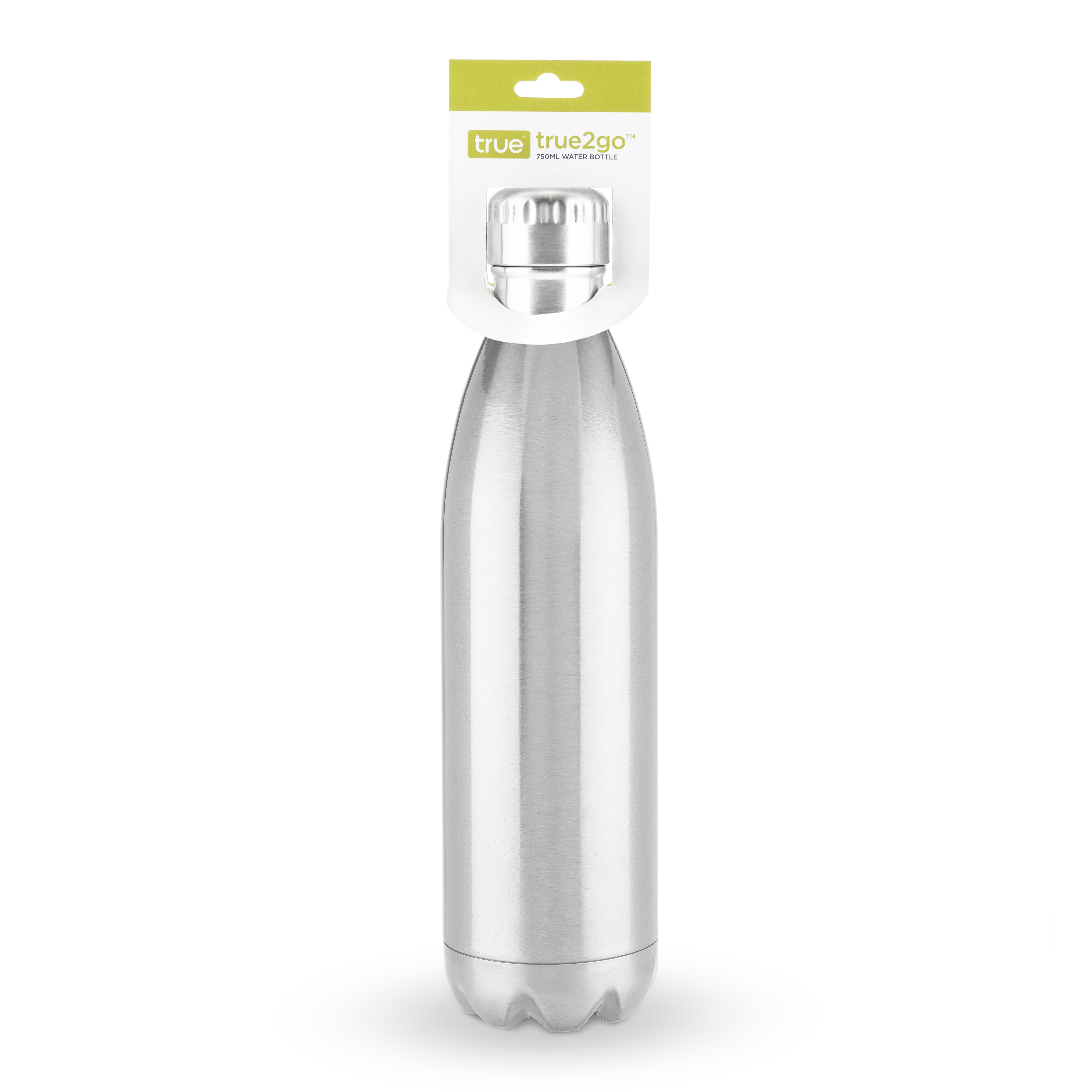 True2Go: 750ml Water Bottle in Stainless Steel by True