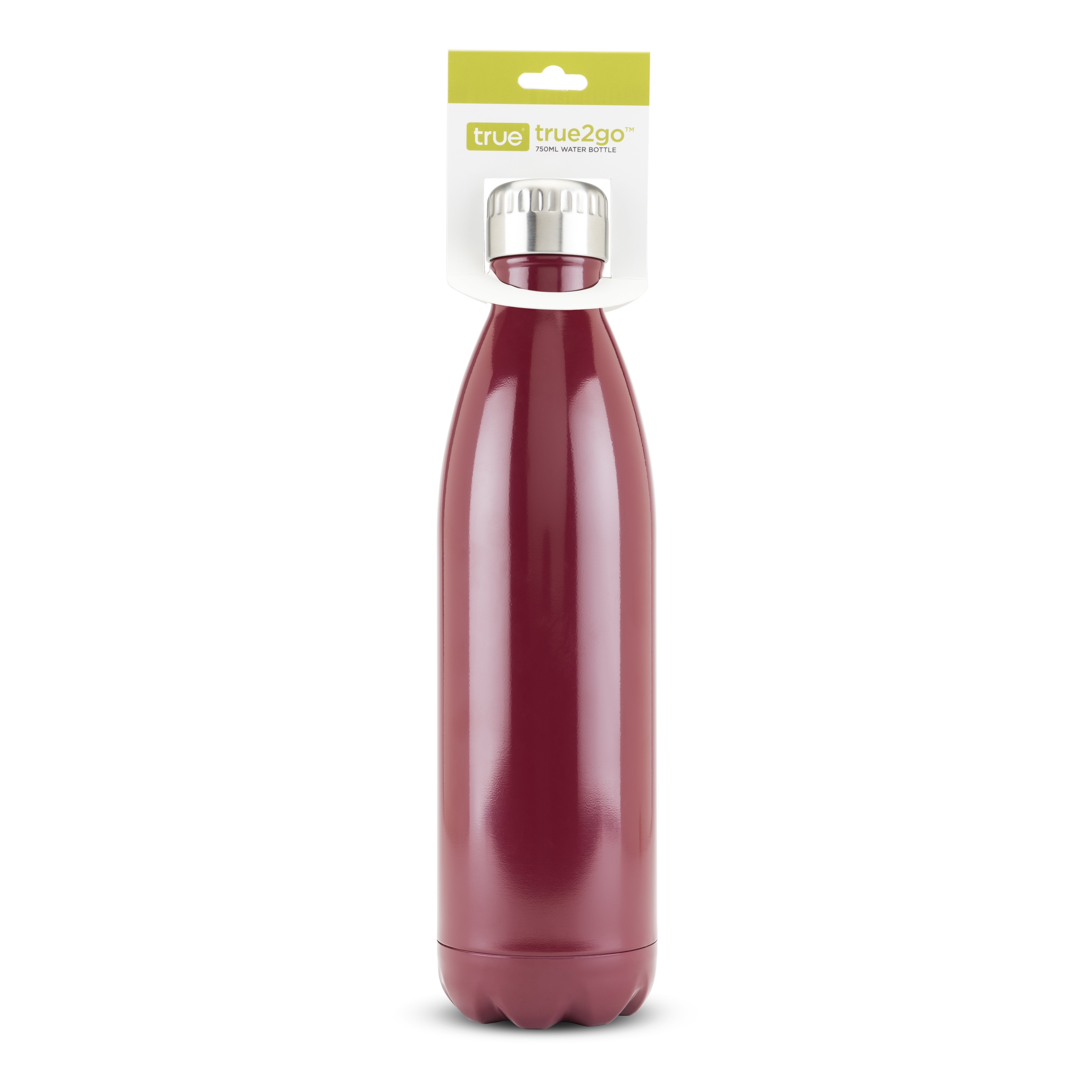 True2Go: 750ml Water Bottle in Merlot by True