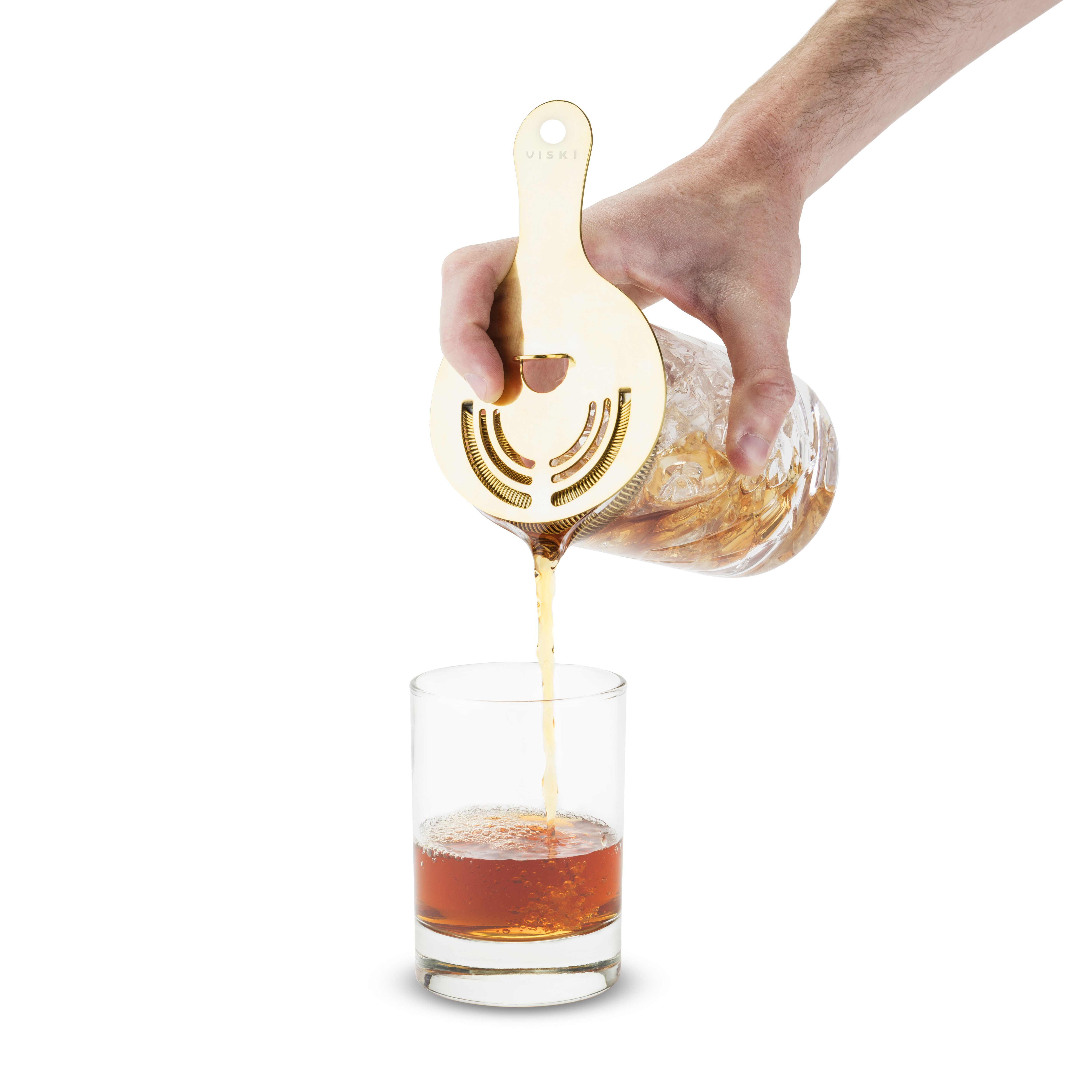 Belmont Gold Hawthorne Strainer by Viski