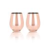 Summit Copper Stemless Wine Glasses (VISKI)