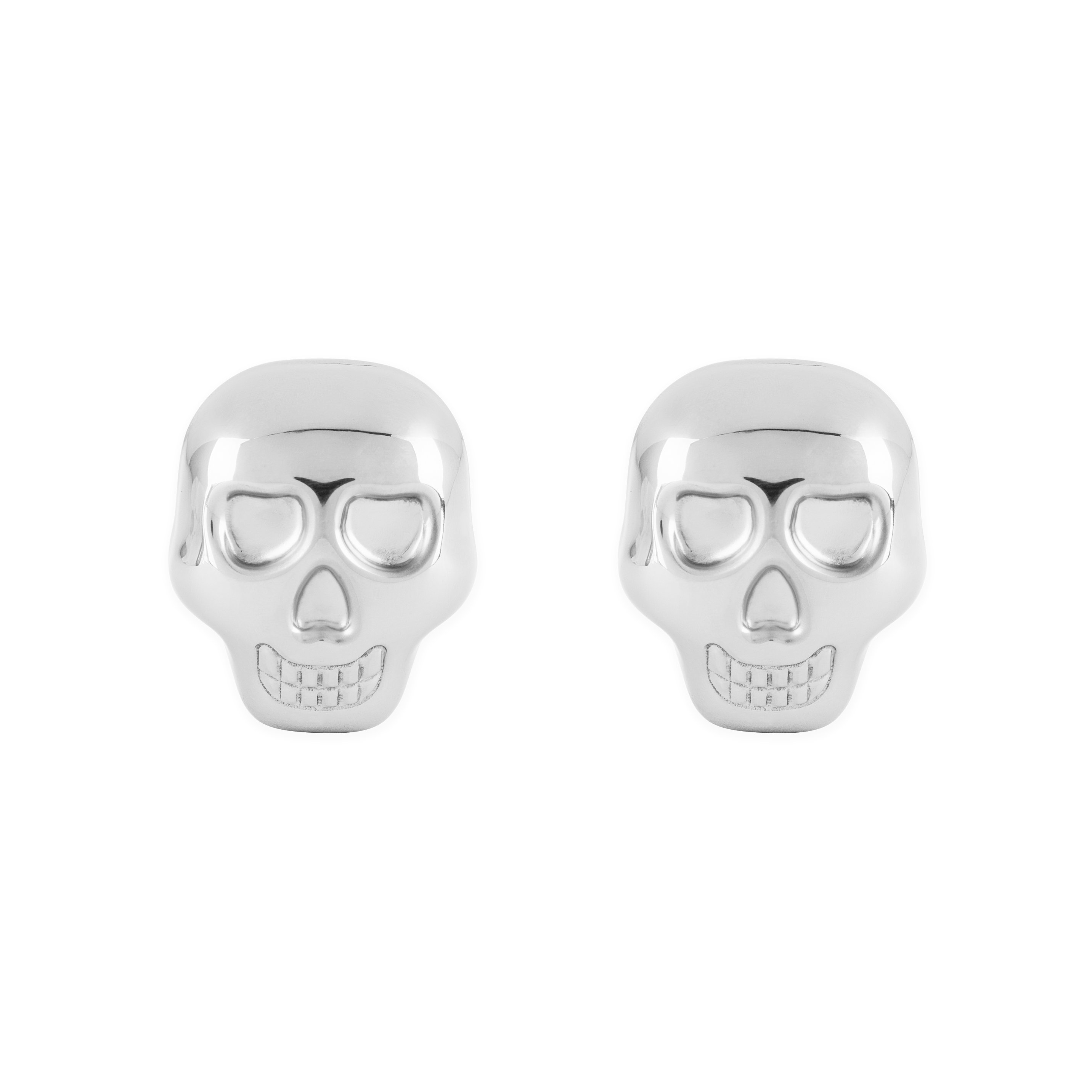 Stainless Steel Skull Glacier Rocks Set of 2