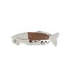 Wood & Stainless Steel Fish Corkscrew