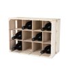 Wooden Crate Wine Rack