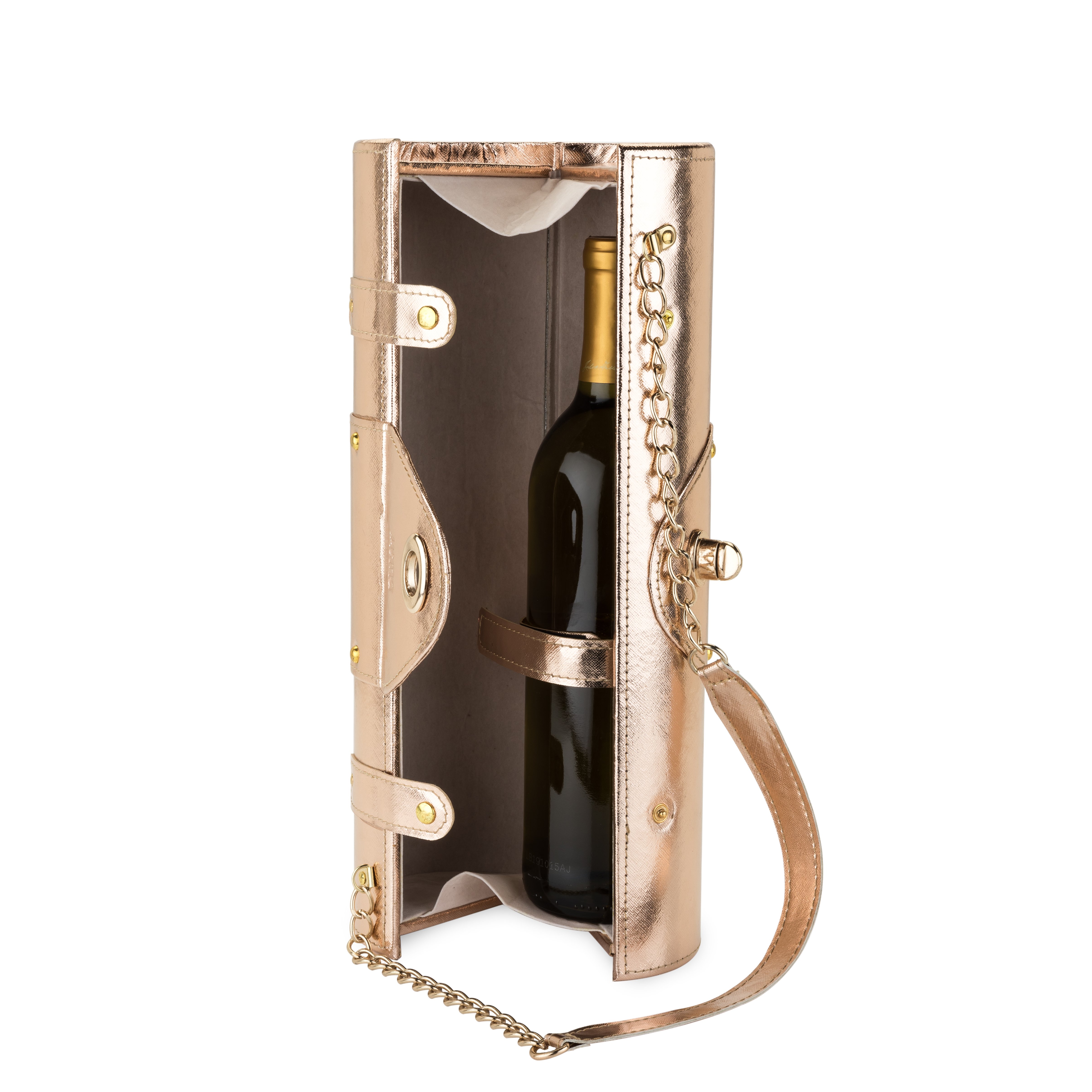 Posh: Rose Gold Hardshell Purse Bag