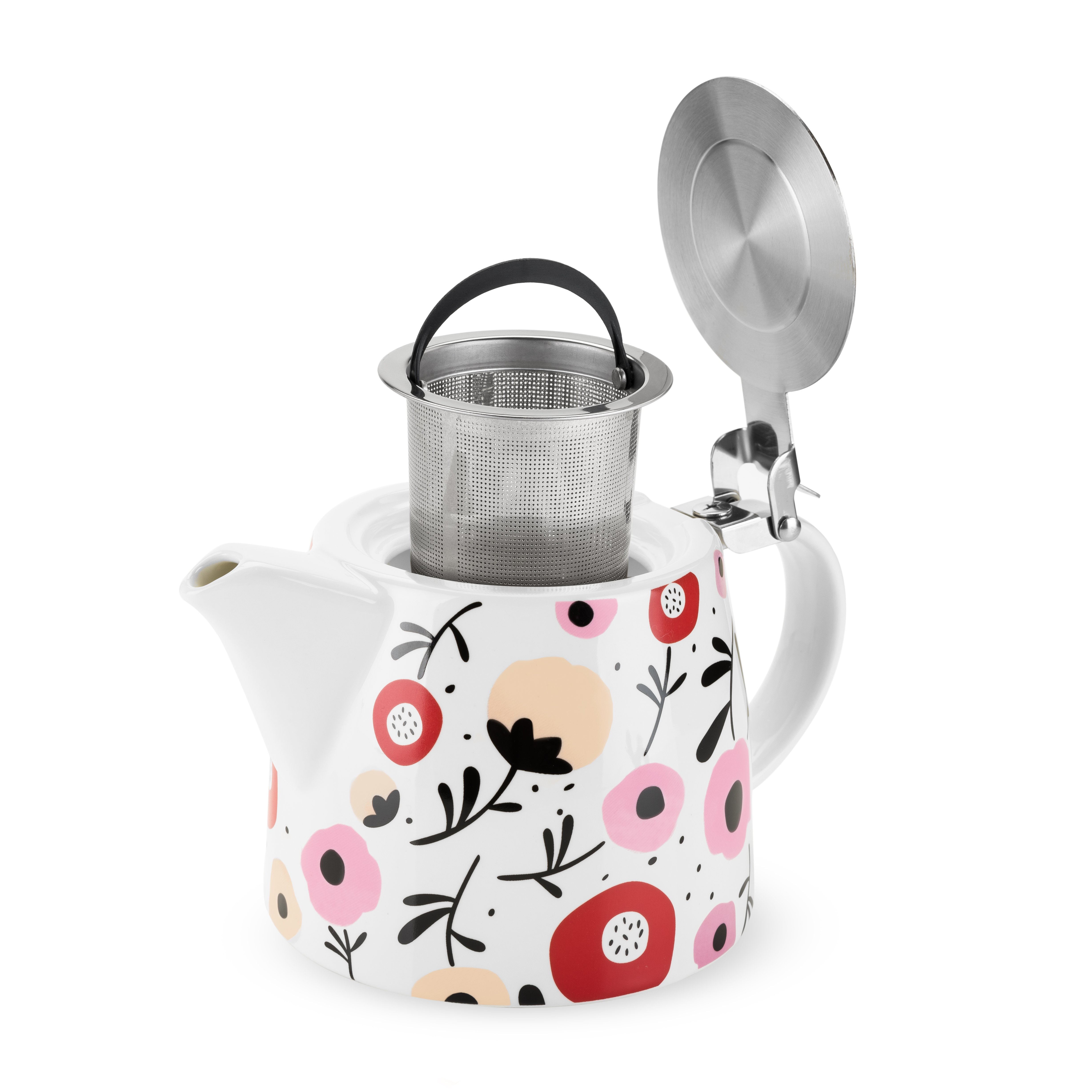 Harper Ceramic Teapot & Infuser in Posy Pattern by Pinky Up