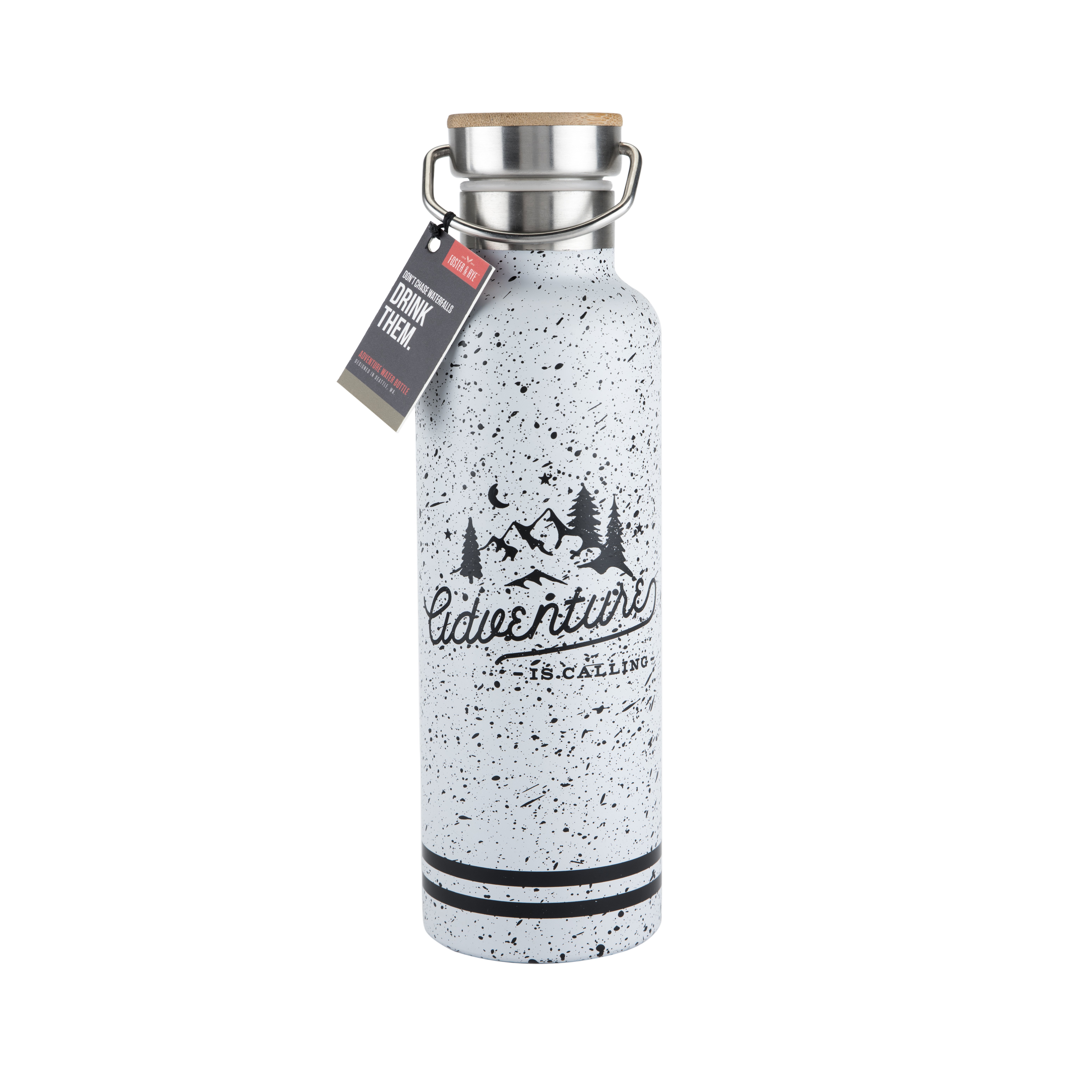 25 oz Double Walled Stainless Steel Adventure Water Bottle b