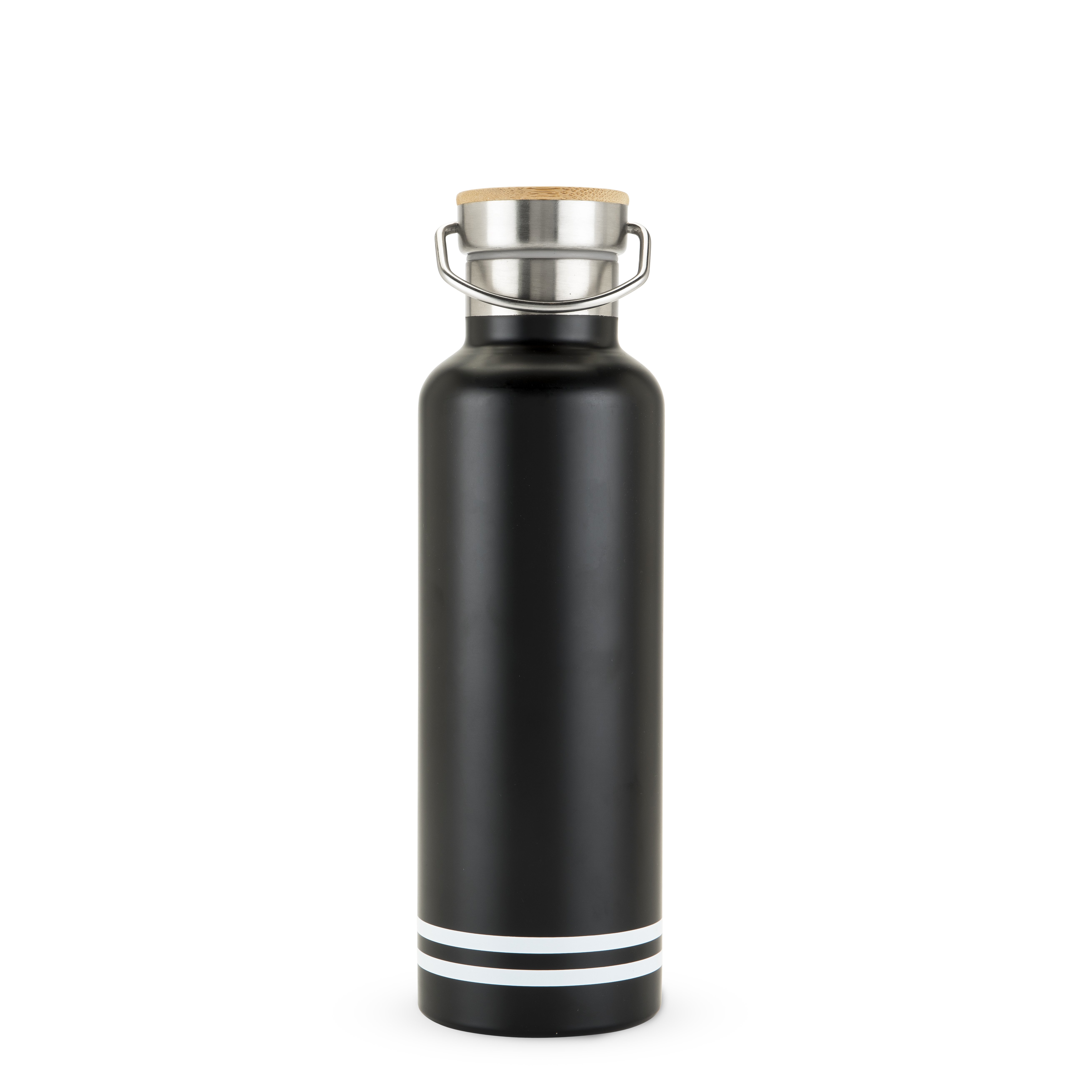 25 oz Double Walled Stainless Steel Black Matte Water Bottle