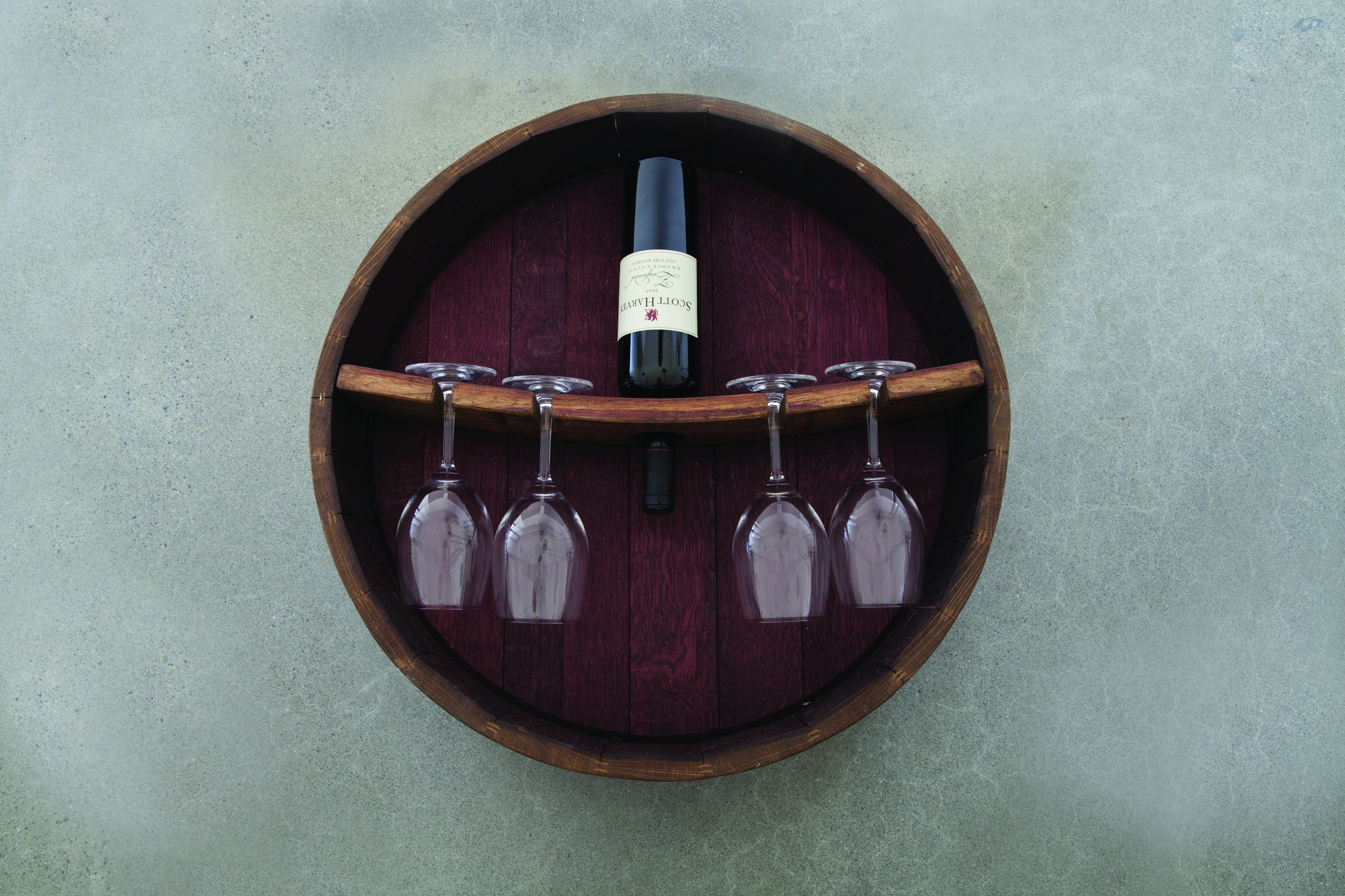 Barrel Stemware Rack