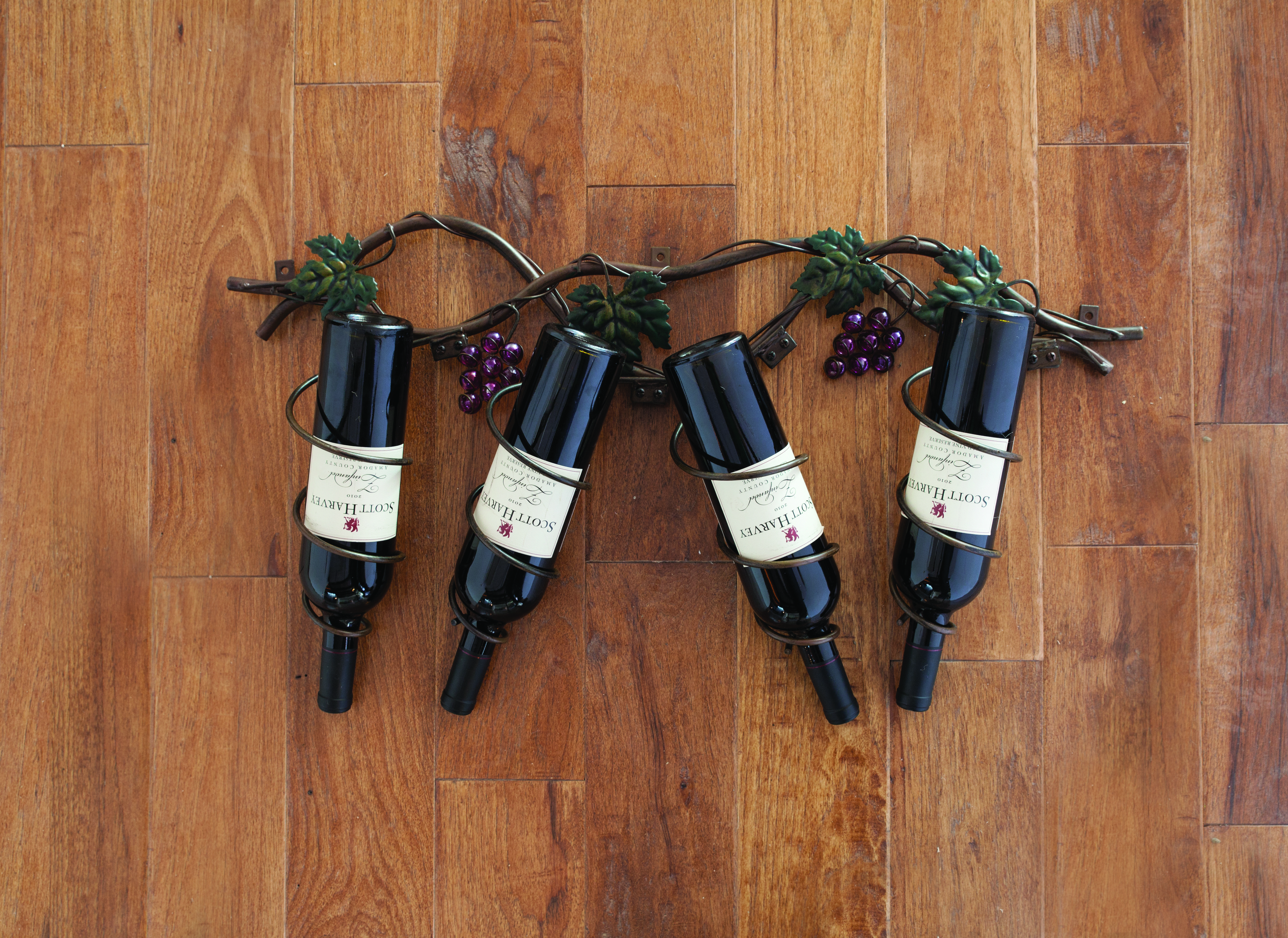 Grapevine: 4 Bottle Wine Rack