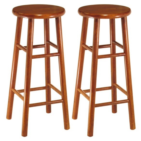 Tabby 30" Cherry Bar Stool--Set of 2