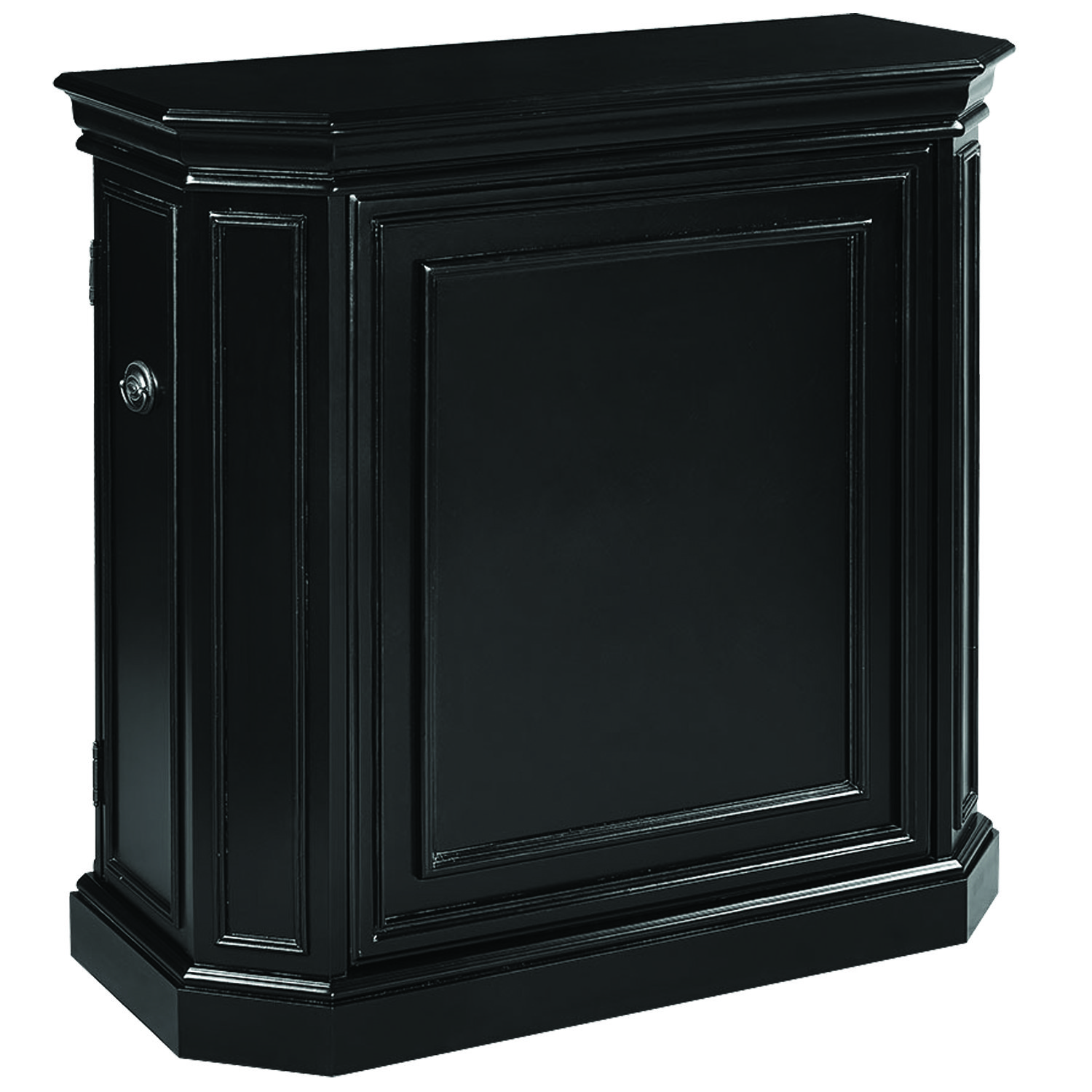 Bar Cabinet with Spindles---Black