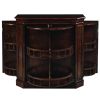 Bar Cabinet with Spindles---Cappuccino