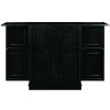Portable Folding Bar Cabinet---Black