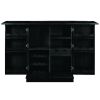 Portable Folding Bar Cabinet---Black